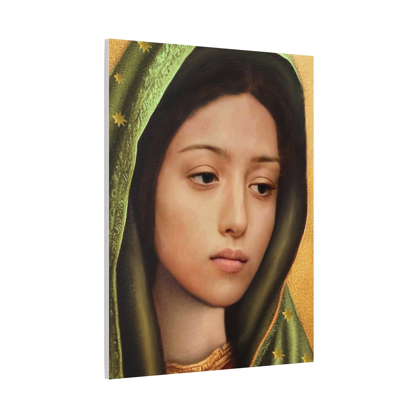 Our Lady of Guadalupe Mary Catholic Canvas Wall Art, Christian Decor