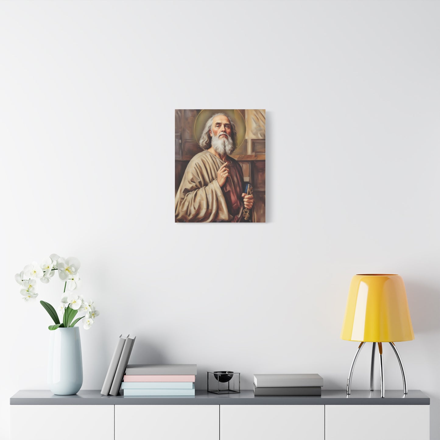 Ready to Hang - St. Peter the Apostle Catholic Canvas Wall Art, Christian Decor