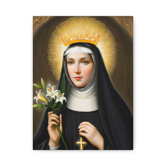 Ready to Hang - St. Patricia Catholic Canvas Wall Art, Christian Decor