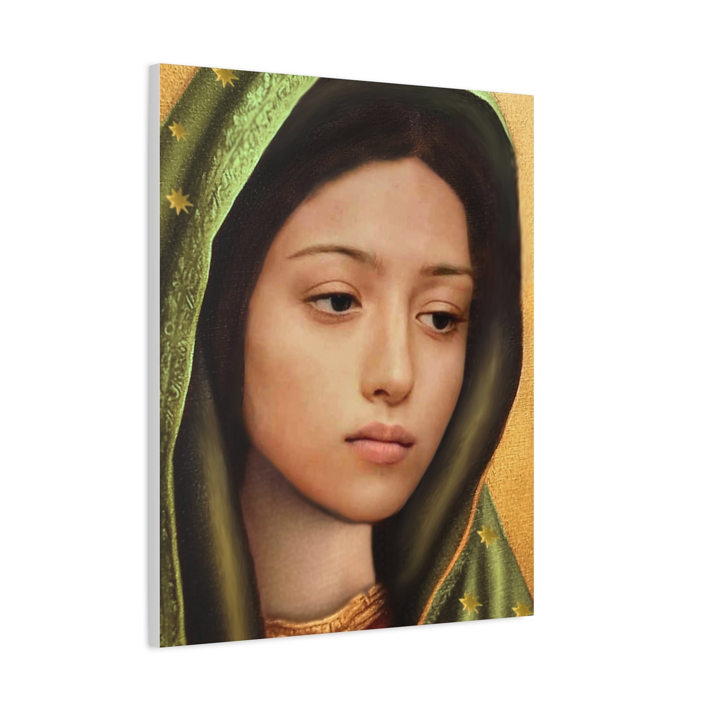 Our Lady of Guadalupe Mary Catholic Canvas Wall Art, Christian Decor