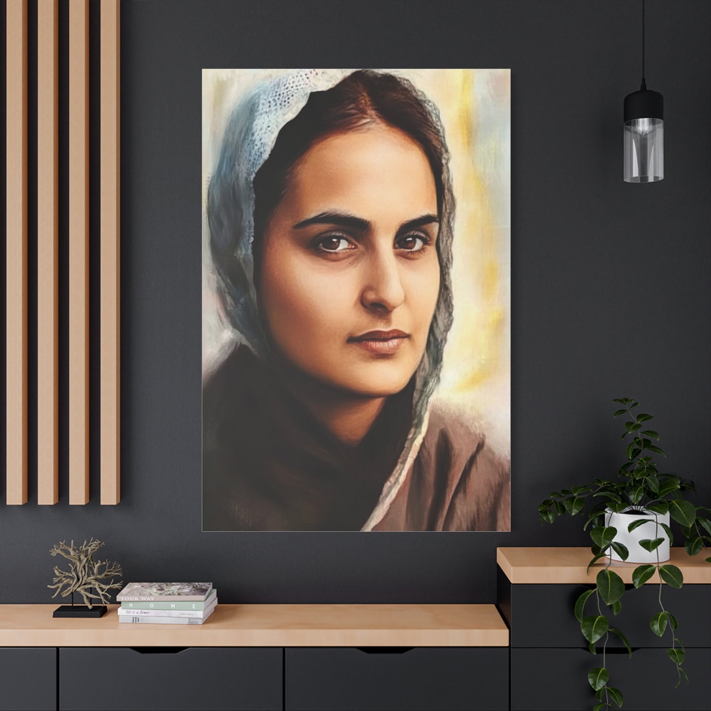 St. Bernadette Soubirous of Lourdes Canvas Print, Catholic Decor Wall, Gift Religious Christian