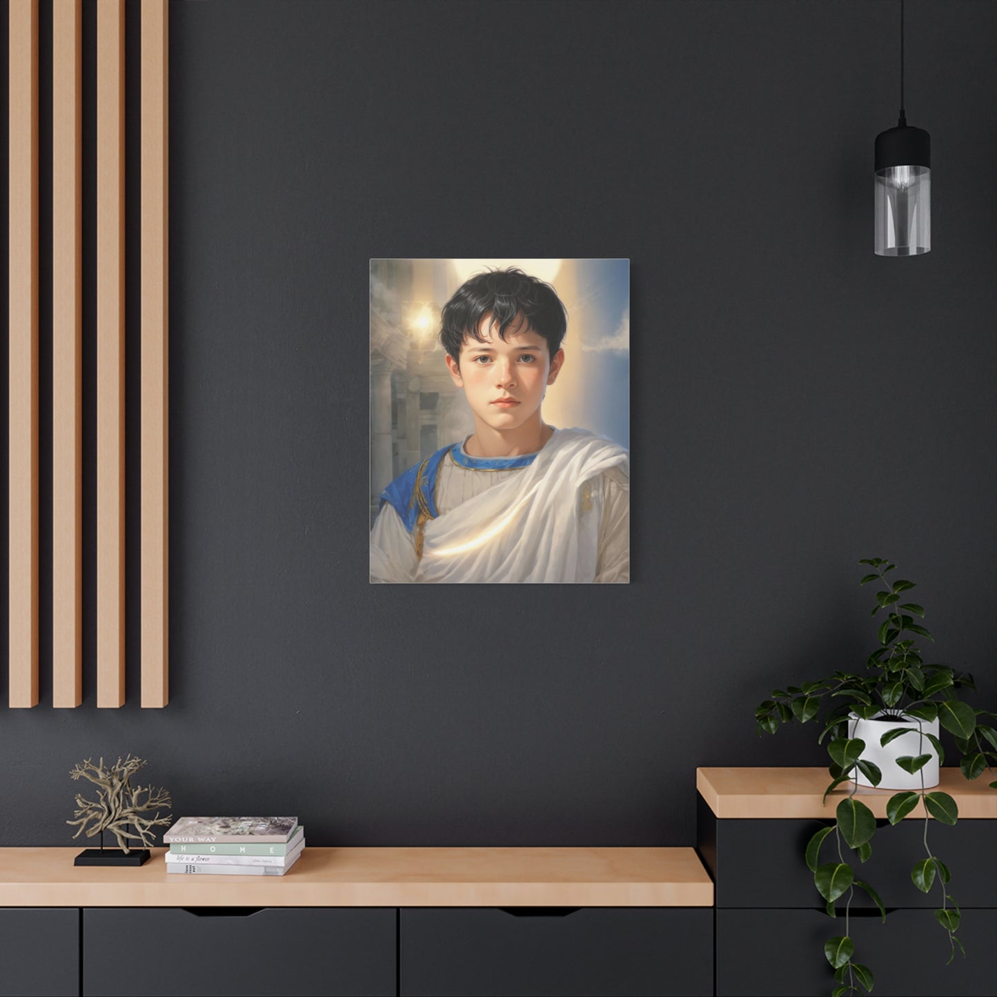 Ready to Hang - St. Pancras of Rome saint Catholic Canvas Wall Art, Christian Decor