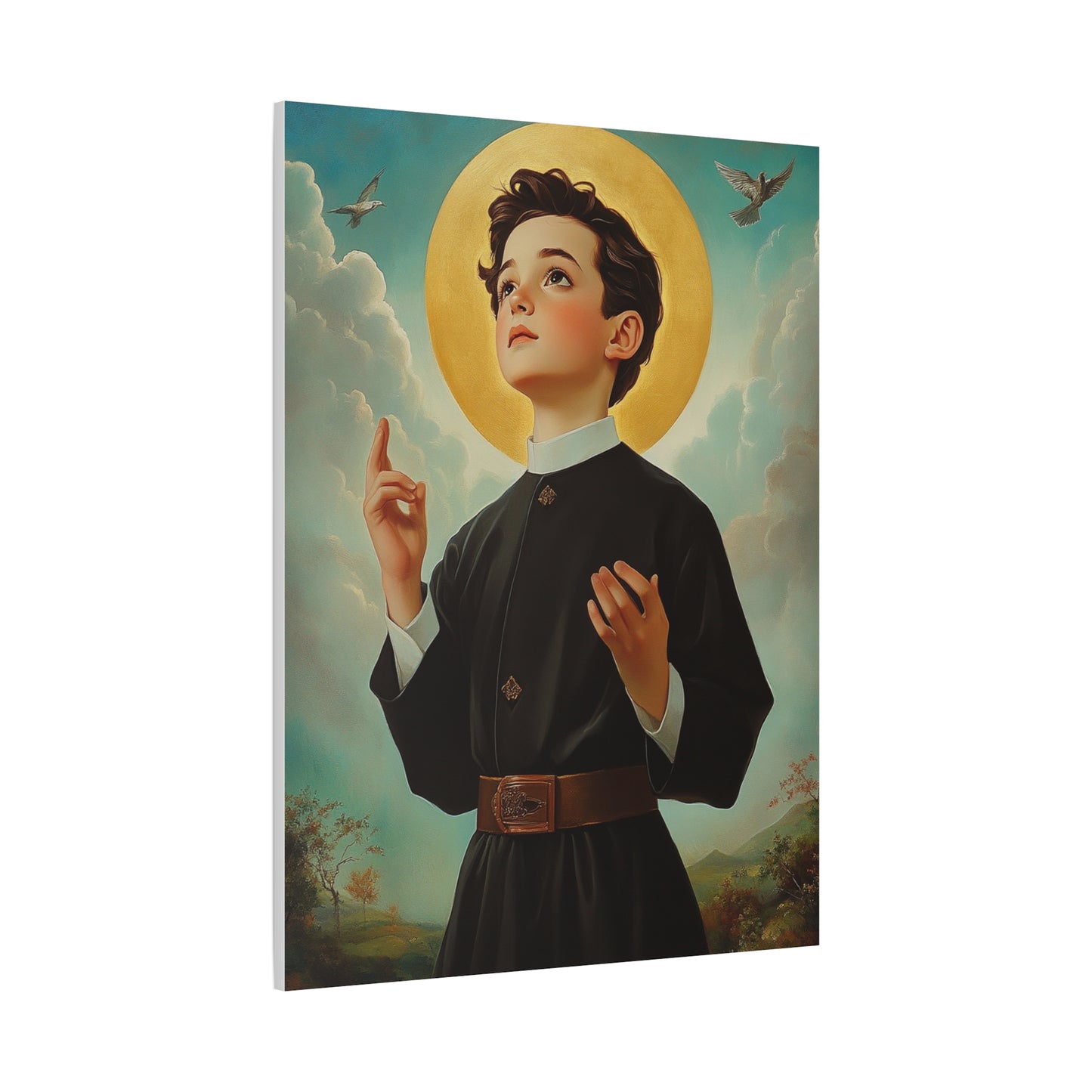 St. Dominic Savio Catholic Canvas Wall Art, Christian Decor
