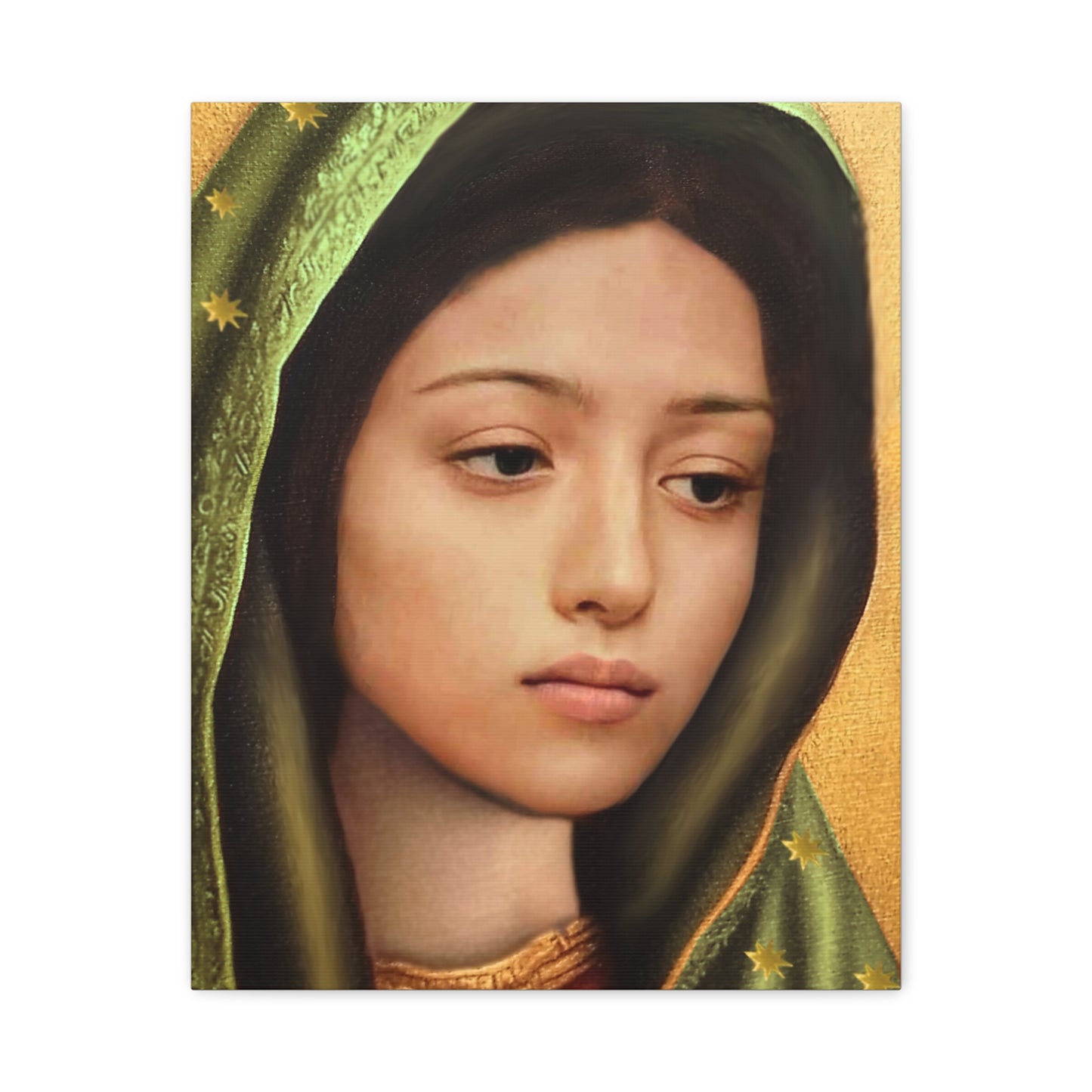 Our Lady of Guadalupe Mary Catholic Canvas Wall Art, Christian Decor