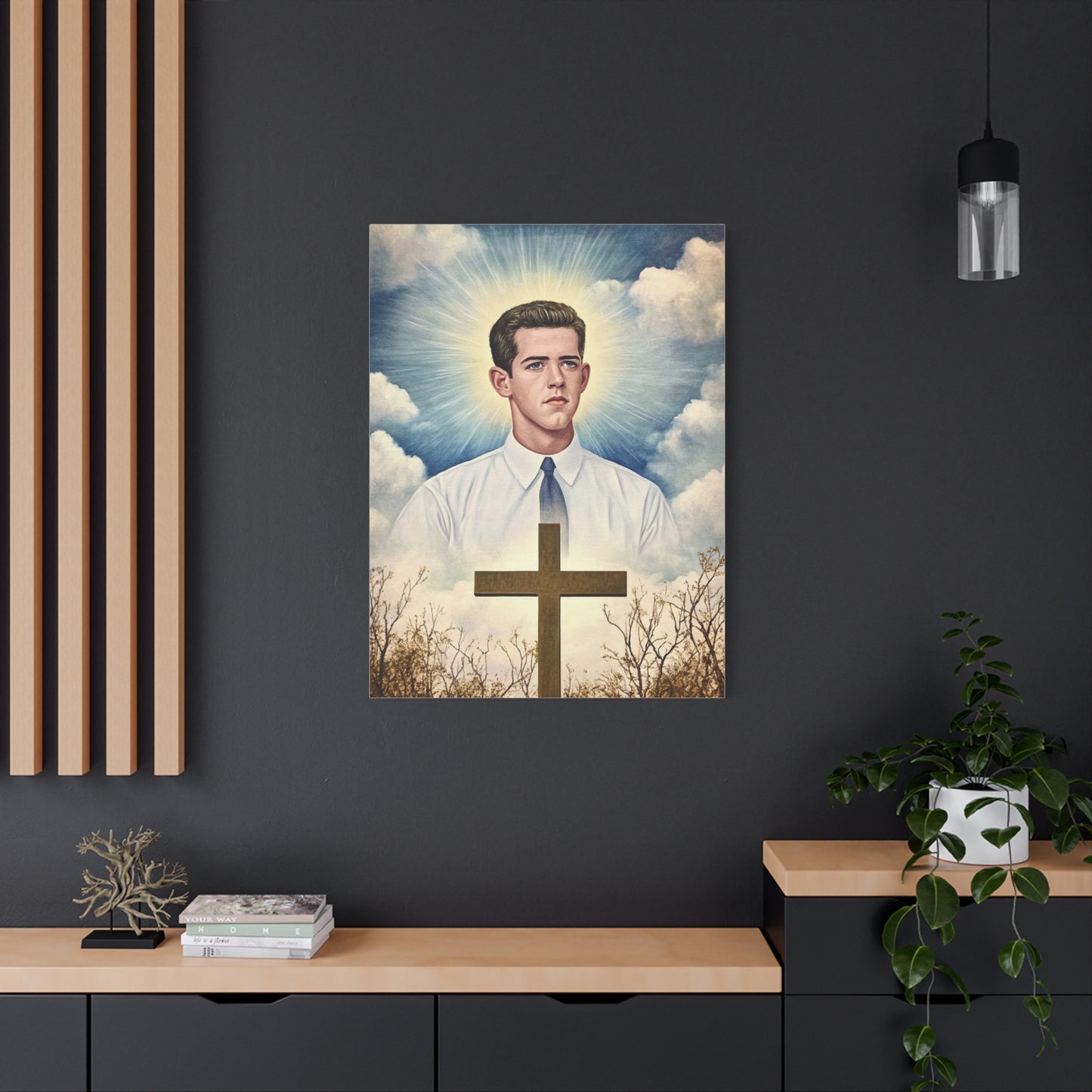 Bl. Alberto Marvelli Canvas Print, Catholic Decor Wall, Gift Religious Christian