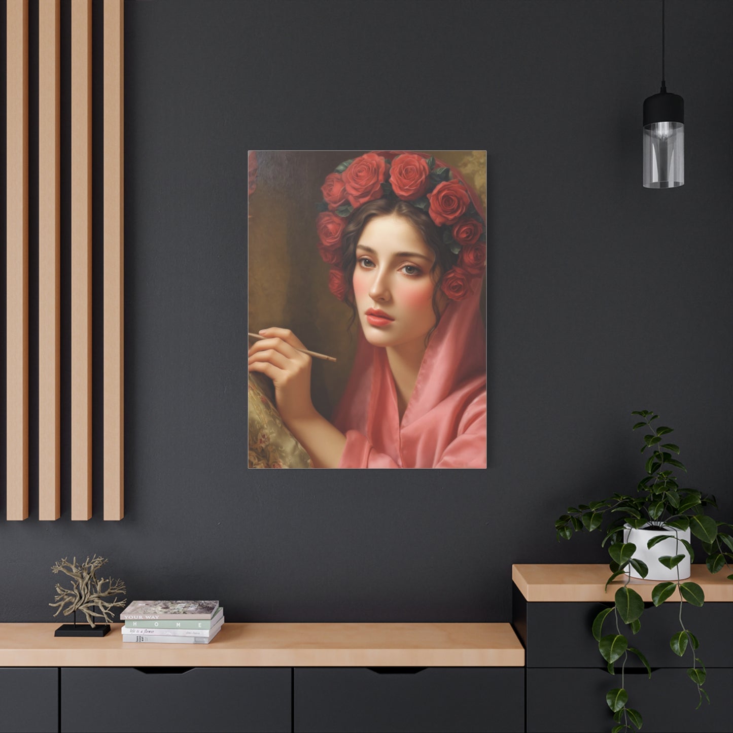 Ready To Hang - St. Rosalia Catholic Canvas Wall Art, Christian Decor