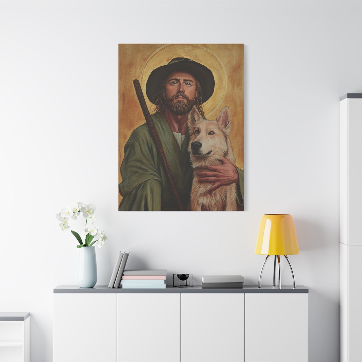 Ready To Hang - St. Roch Catholic Canvas Wall Art, Christian Decor