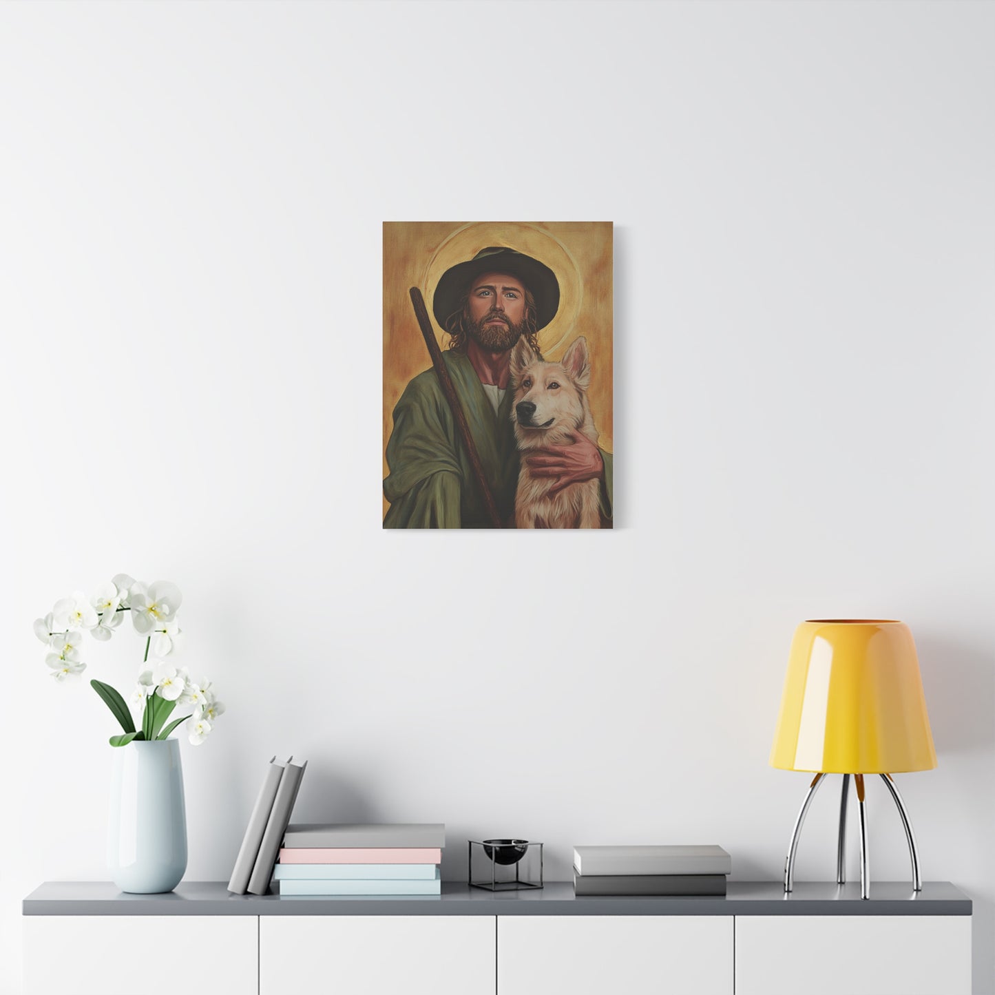 Ready To Hang - St. Roch Catholic Canvas Wall Art, Christian Decor