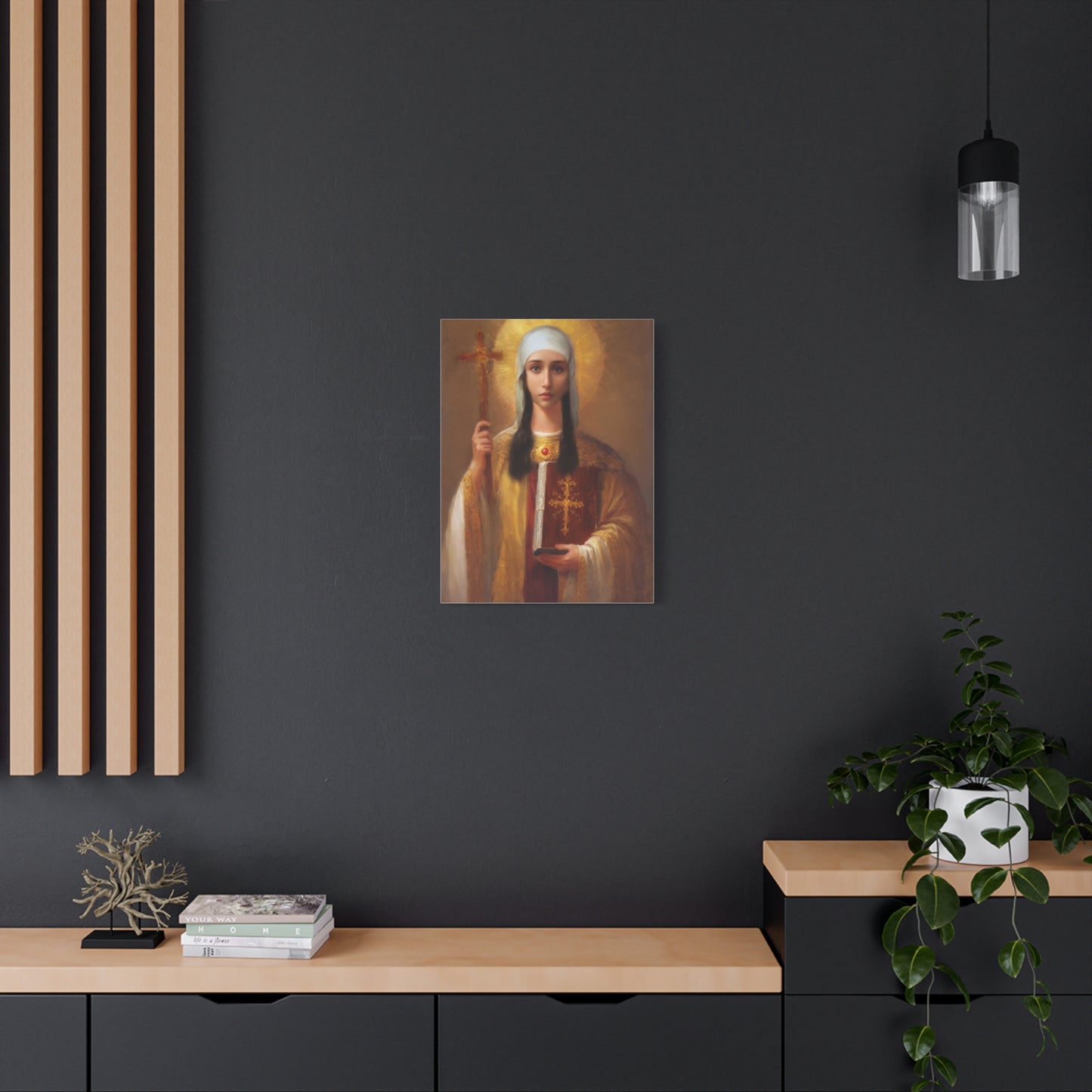 Ready to Hang - St. Nina of Georgia Religious Canvas Wall Art, Christian Decor