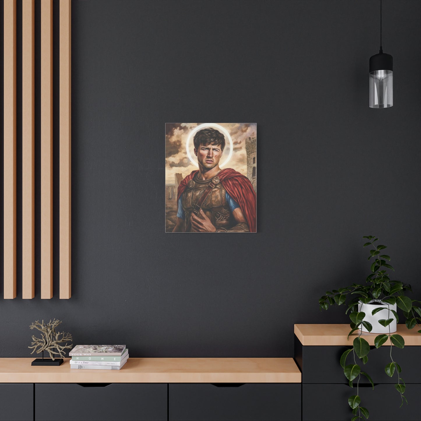 St. Expedite Catholic Canvas Wall Art, Christian Decor
