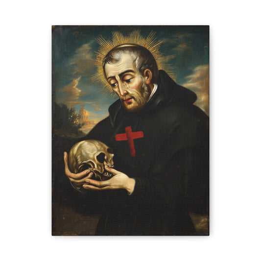 St. Camillus de Lellis Catholic Canvas Wall Art, Christian Decor