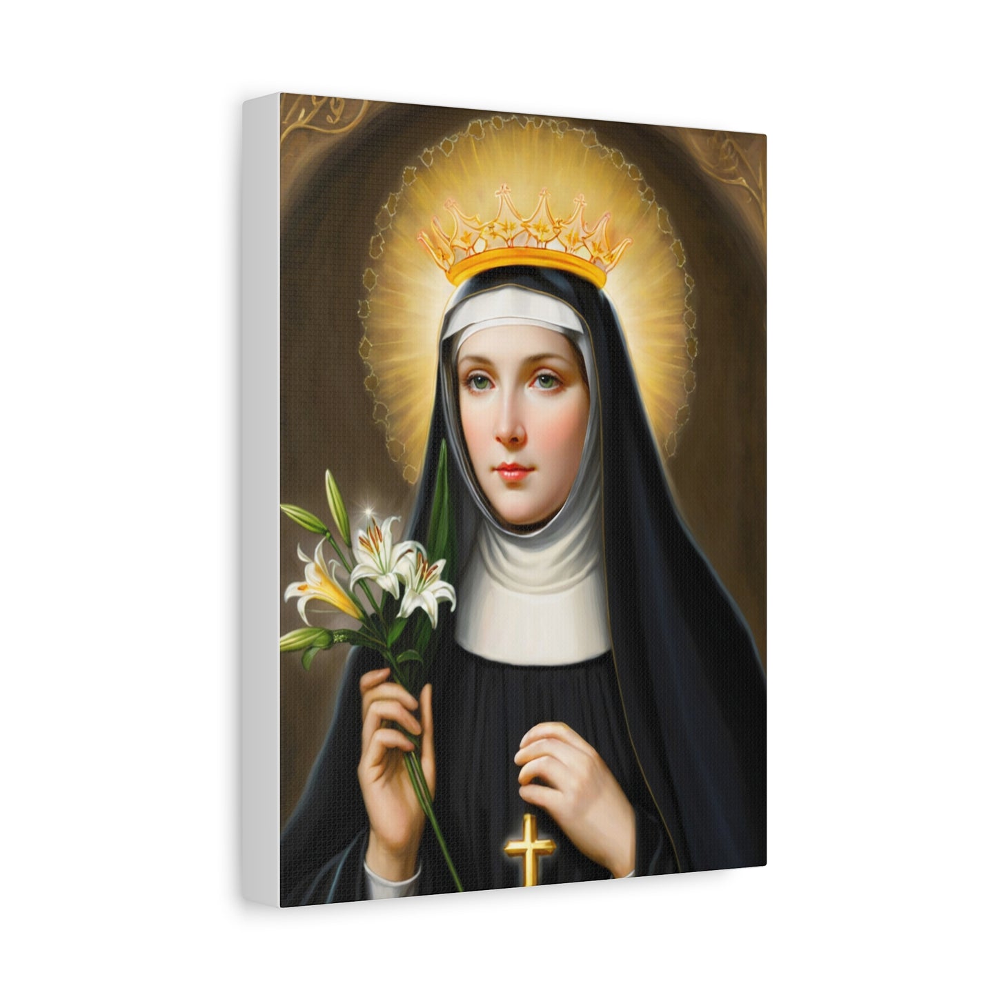 Ready to Hang - St. Patricia Catholic Canvas Wall Art, Christian Decor