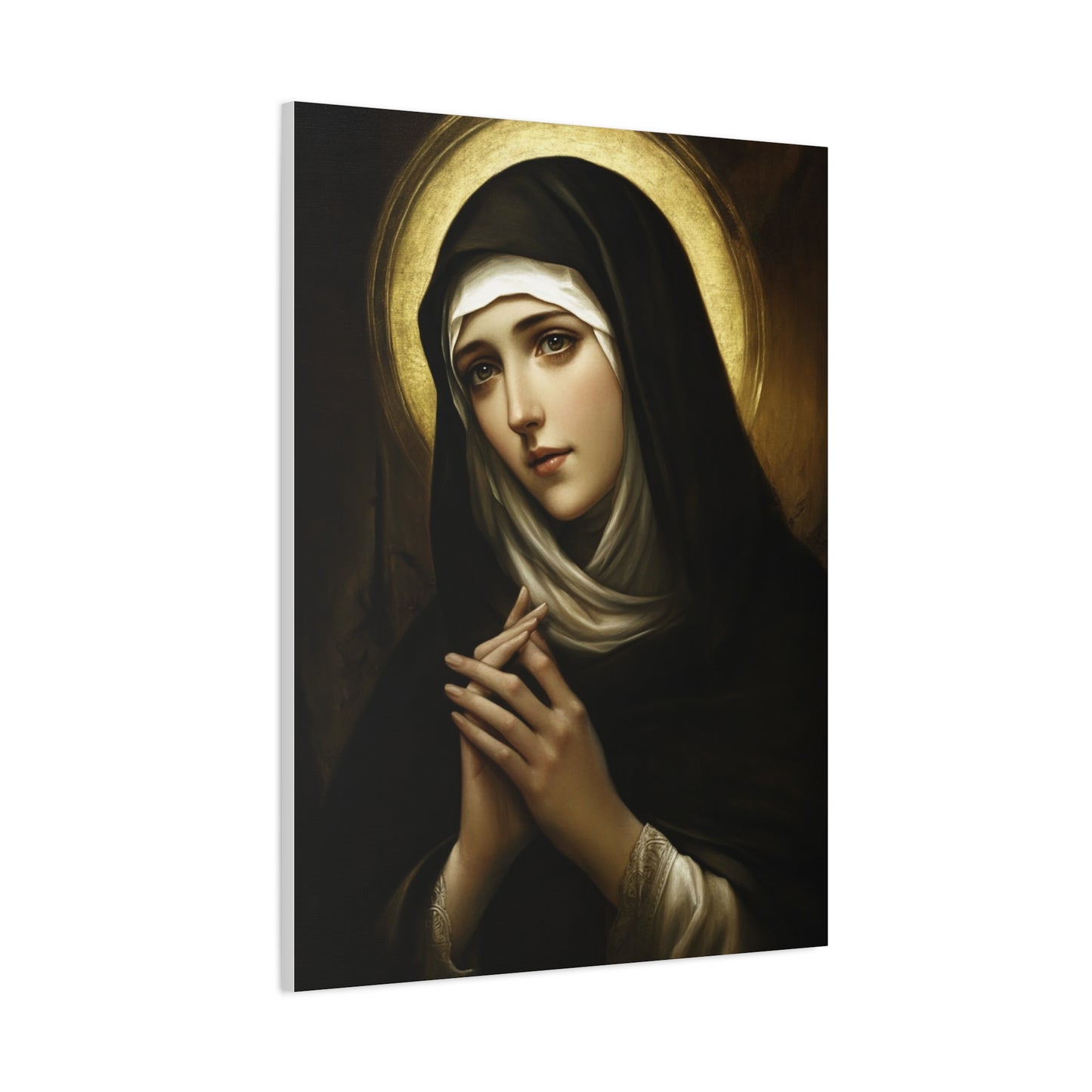 St. Bridget of Sweden Catholic Canvas Wall Art, Christian Decor