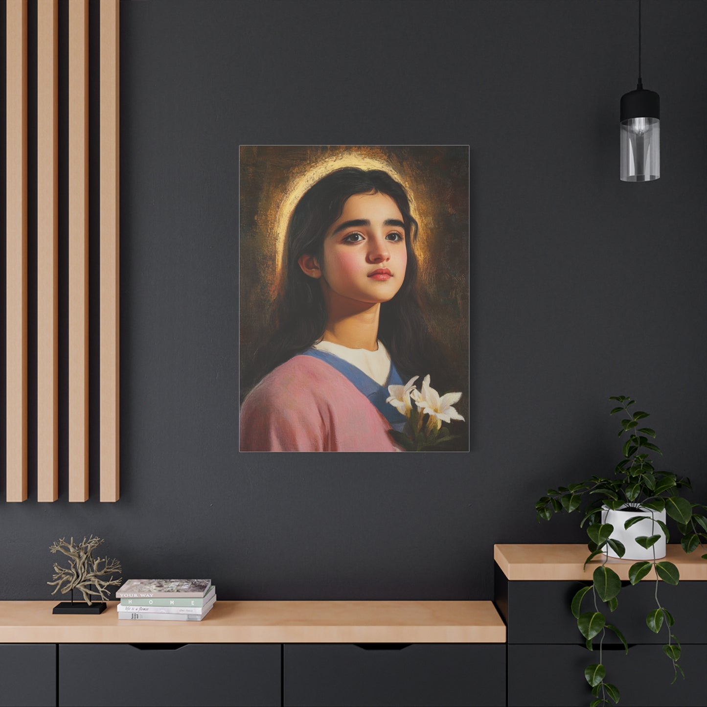 Ready To Hang - St. Maria Goretti st Catholic Canvas Wall Art, Christian Decor