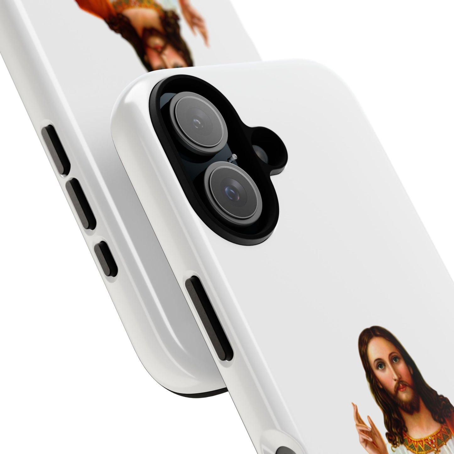 Artistic Phone Case Featuring Jesus, Tough Phone Case, Christian Gift, Religious Phone Cover, Inspirational Phone Accessory, Unique Jesus