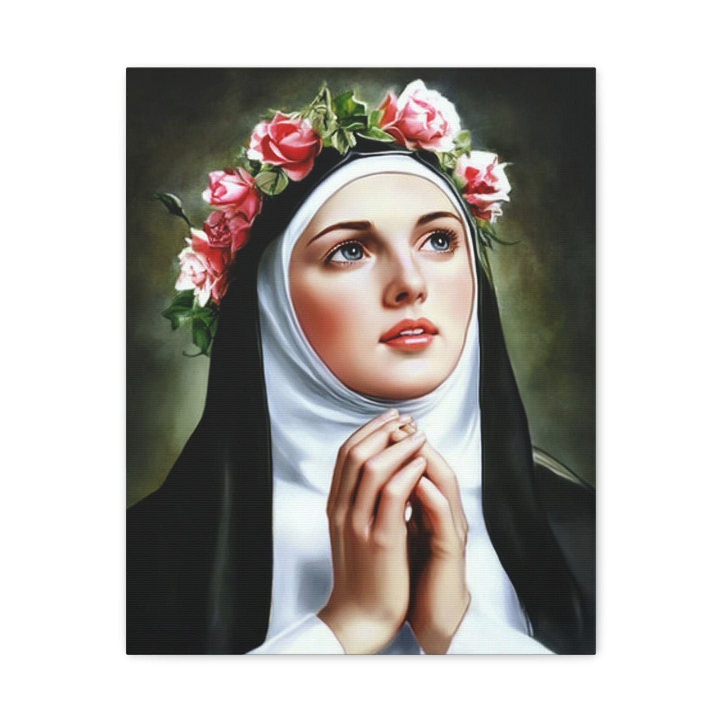 Ready To Hang - St. Rose of Lima Catholic Canvas Wall Art, Christian Decor