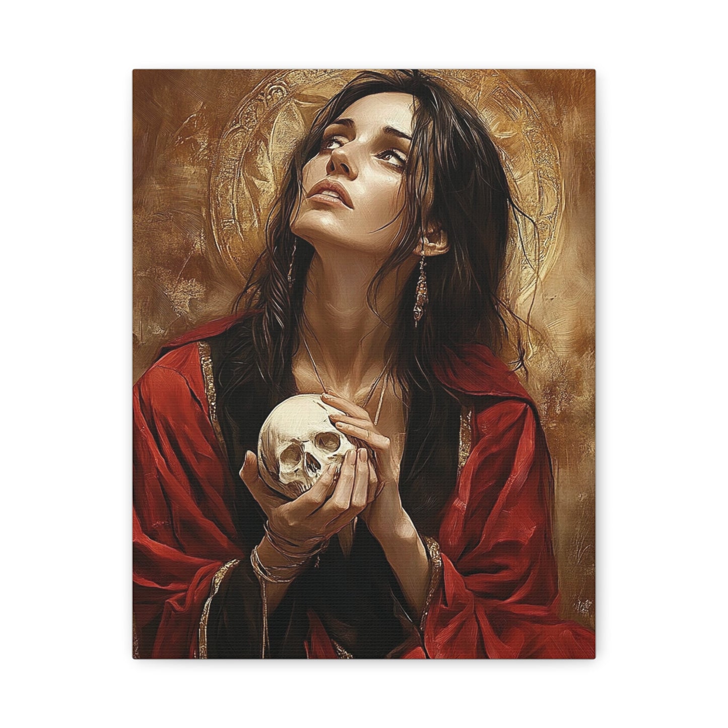 St. Mary Magdalene Catholic Canvas Wall Art, Christian Decor