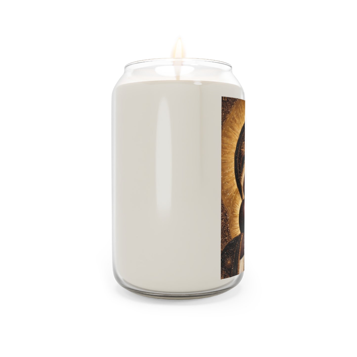 Black Madonna African Mary Catholic Serenity Scented Candle, 13.75oz | Relaxation Gift, Home Decor, Calm Atmosphere, Religious Decor