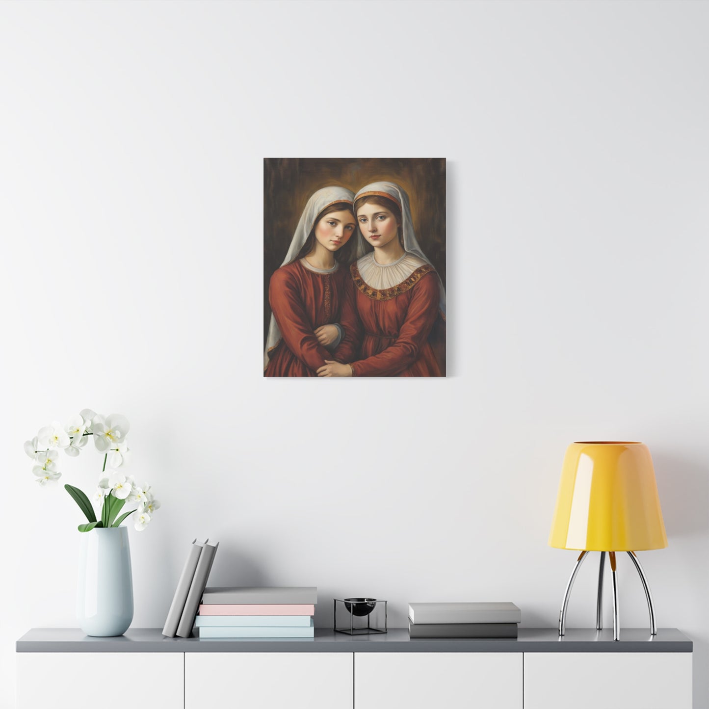 Ready to Hang - Sts. Perpetua and Felicity Catholic Canvas Wall Art, Christian Decor