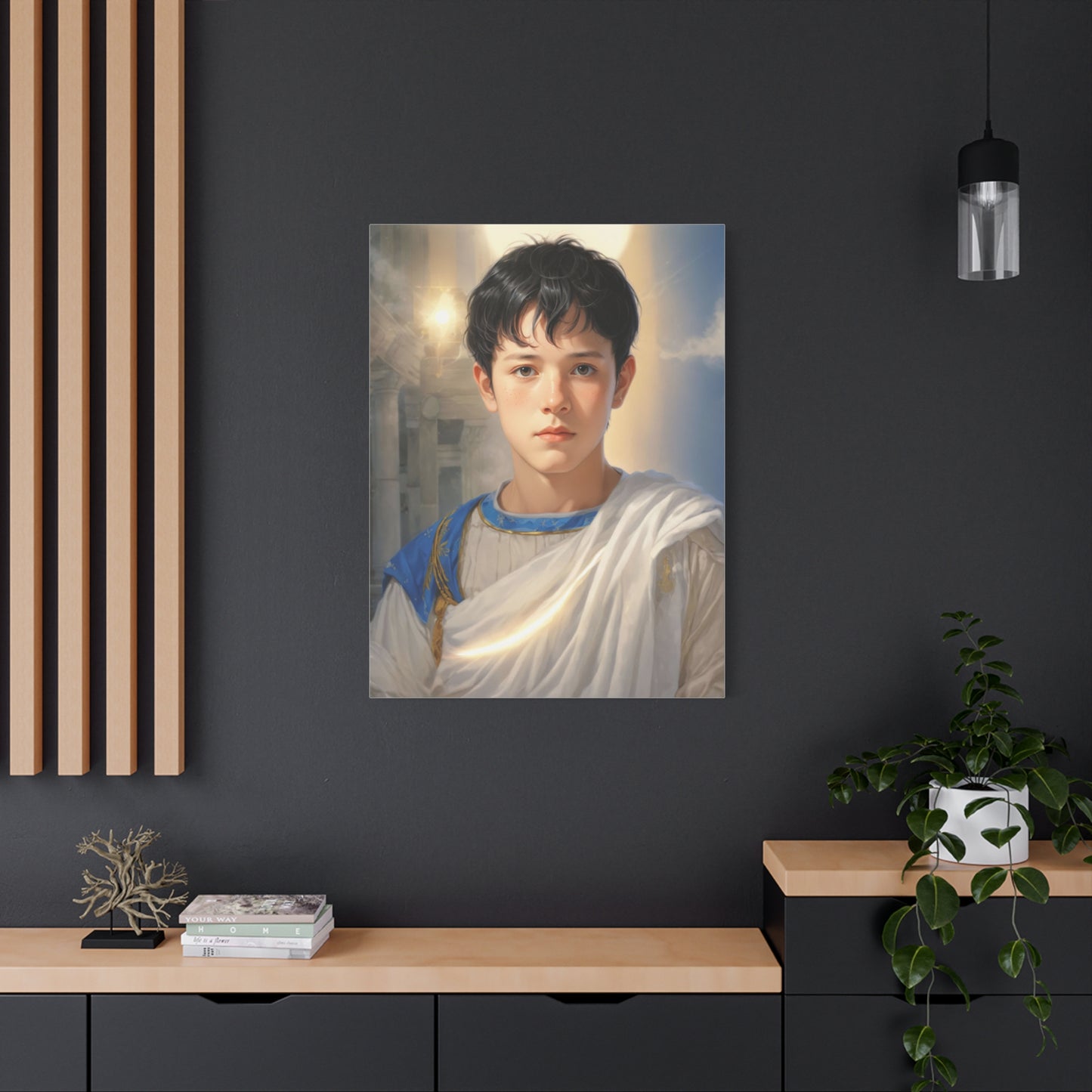 Ready to Hang - St. Pancras of Rome saint Catholic Canvas Wall Art, Christian Decor