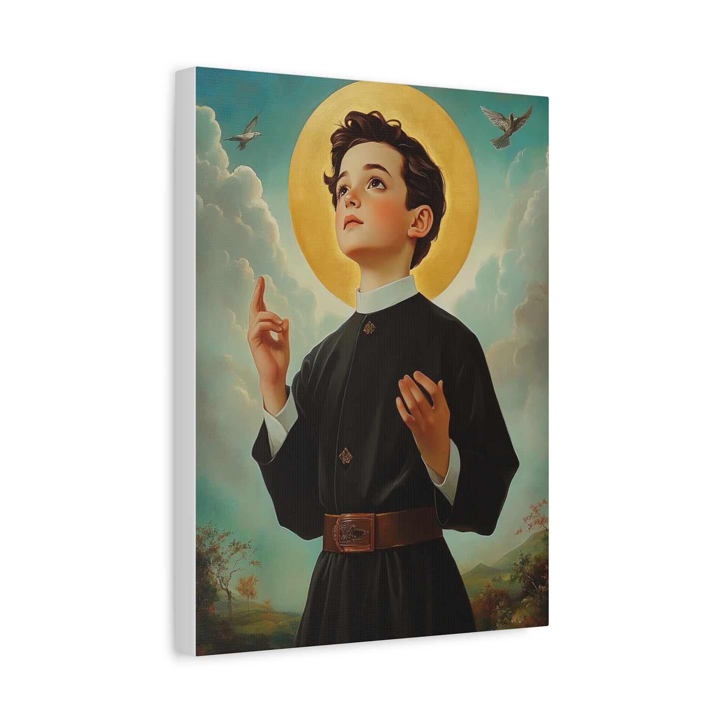 St. Dominic Savio Catholic Canvas Wall Art, Christian Decor