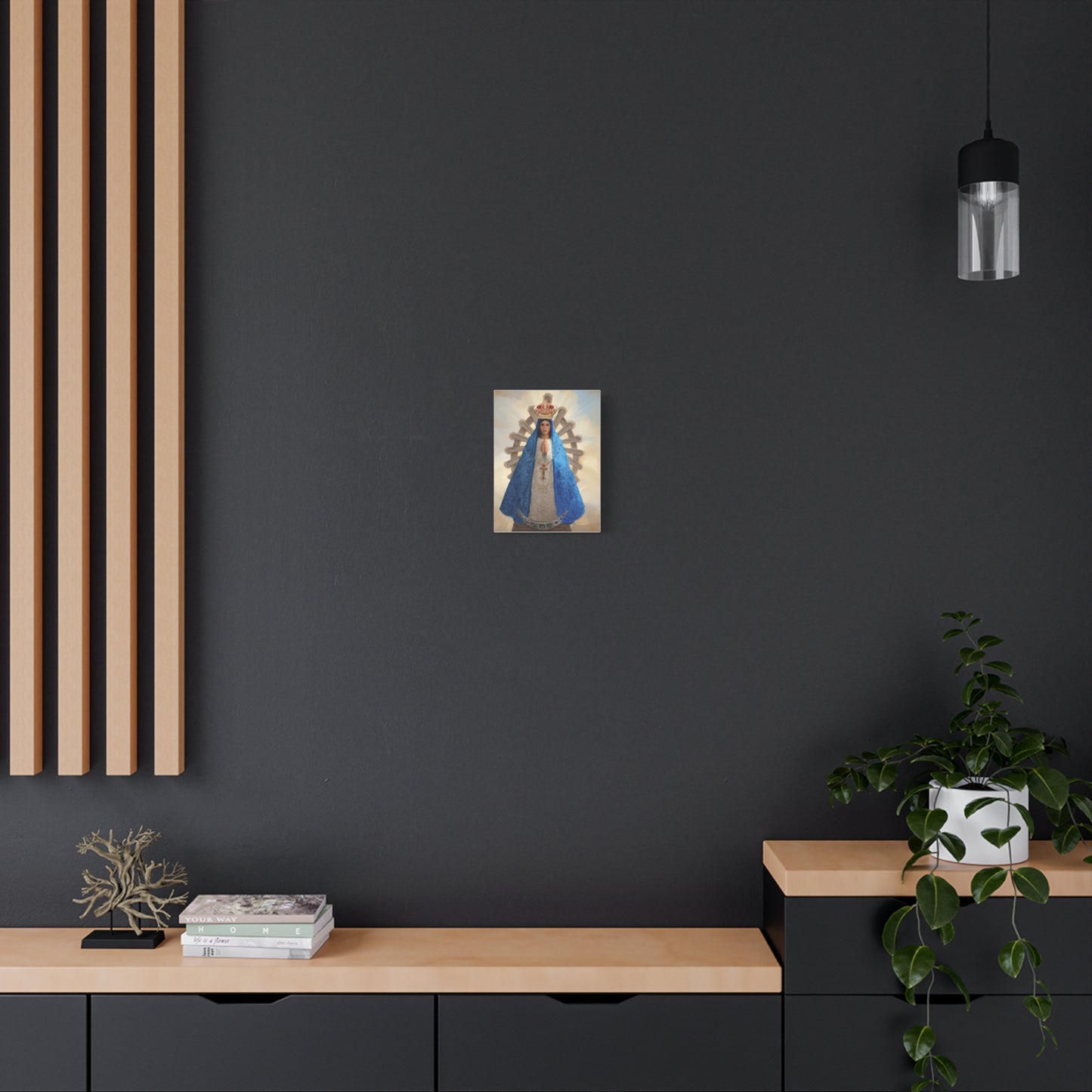Ready to Hang - Our Lady of Lujan Virgin Mary Catholic Canvas Wall Art, Christian Decor