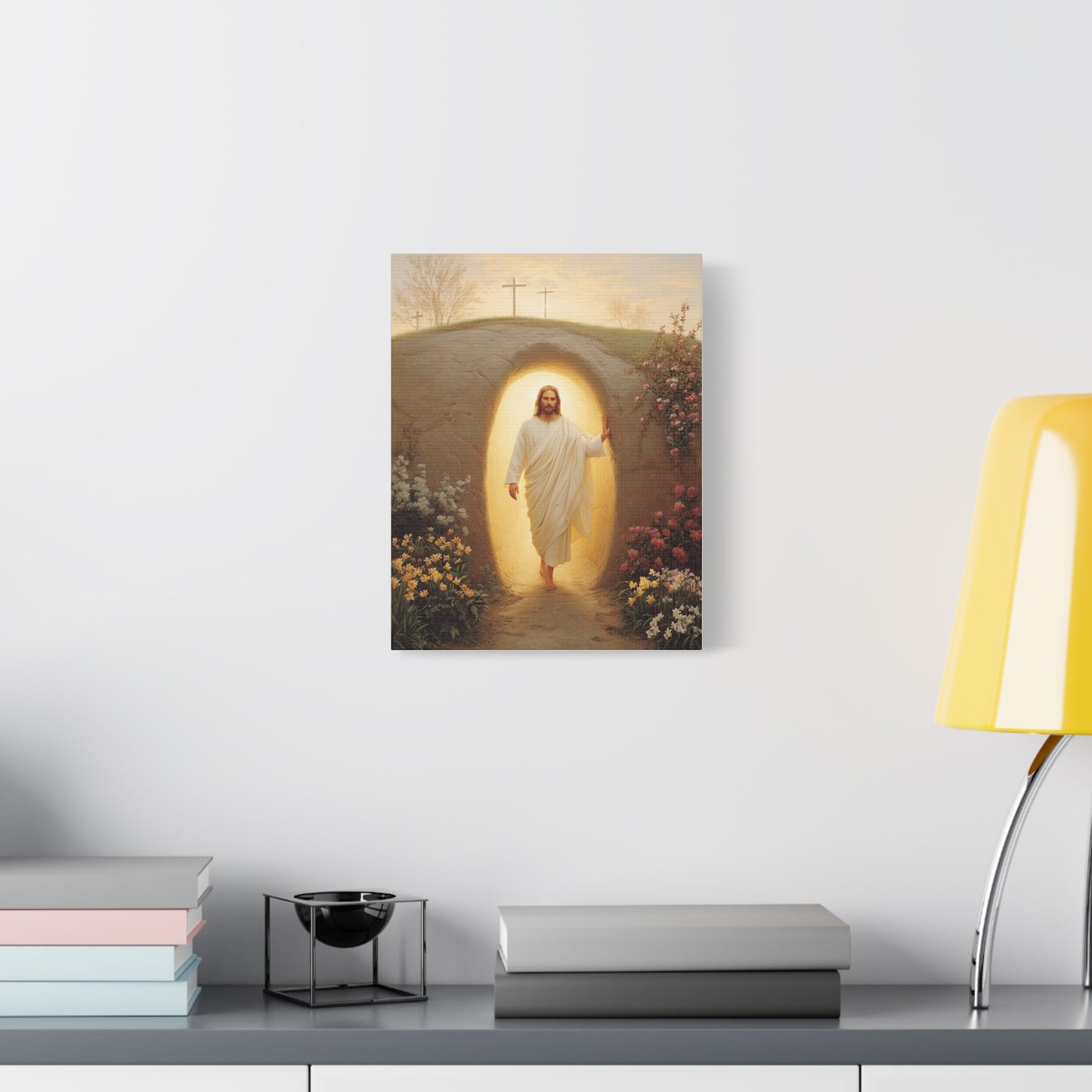 Ready To Hang - Resurrection of Jesus Catholic Canvas Wall Art, Christian Decor