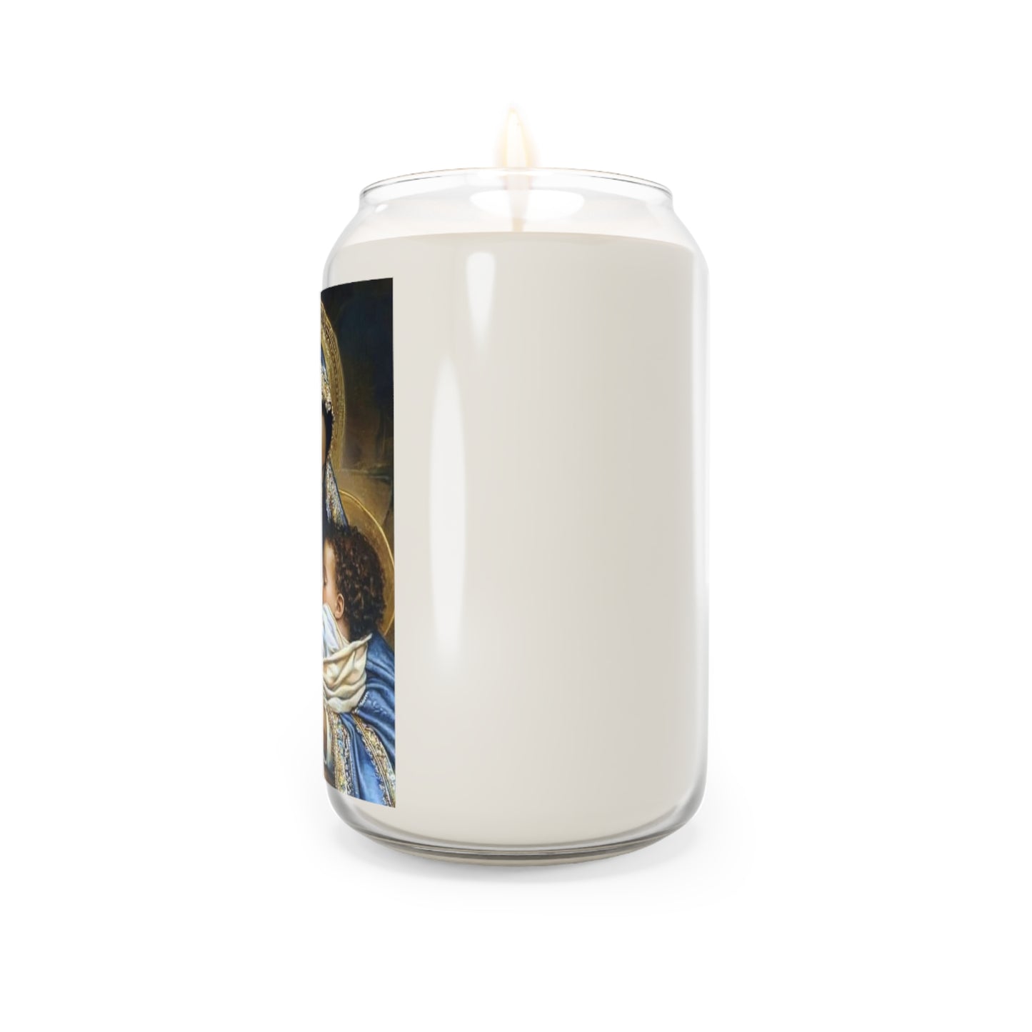 Black Mary African Catholic Serenity Scented Candle, 13.75oz | Relaxation Gift, Home Decor, Calm Atmosphere, Religious Decor