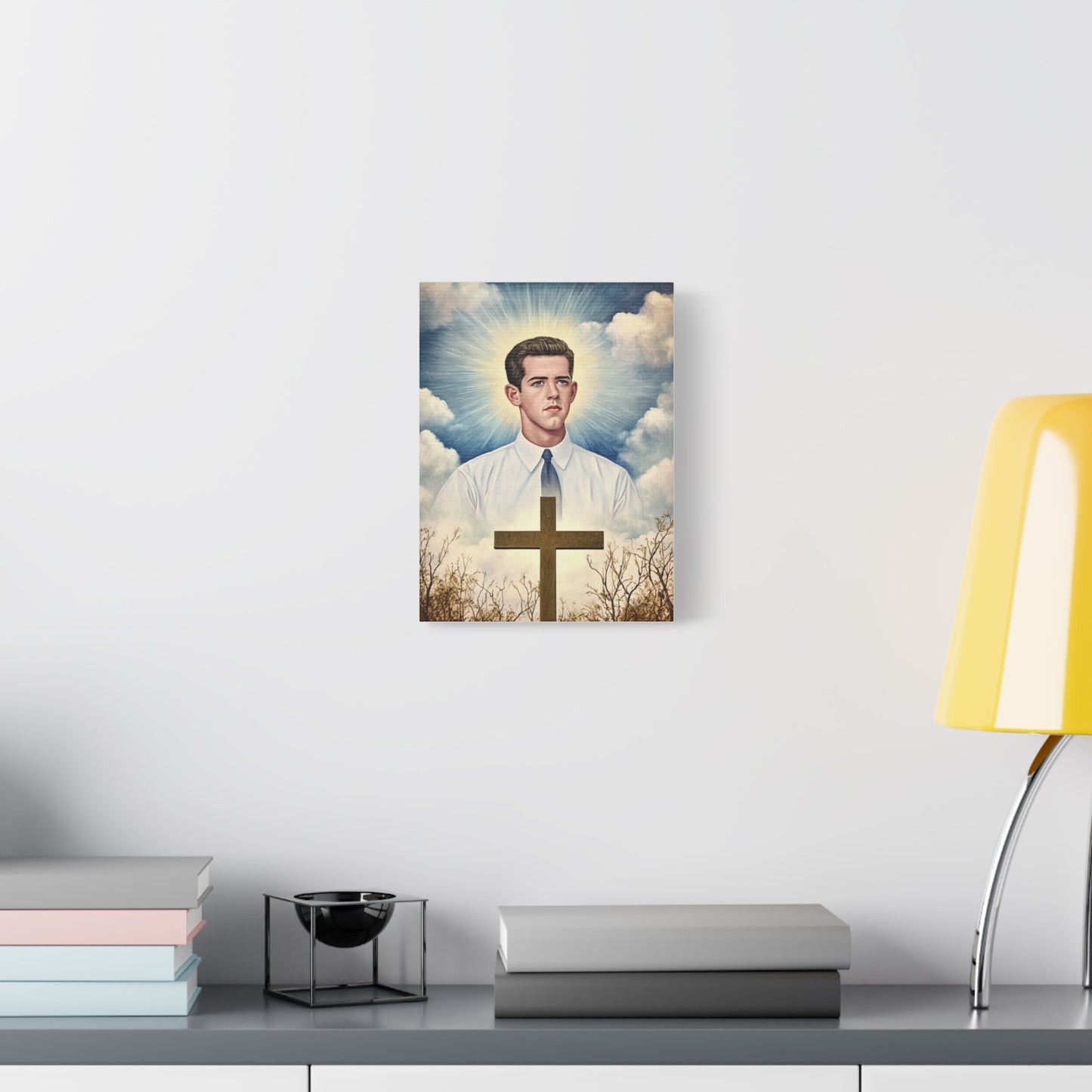 Bl. Alberto Marvelli Canvas Print, Catholic Decor Wall, Gift Religious Christian