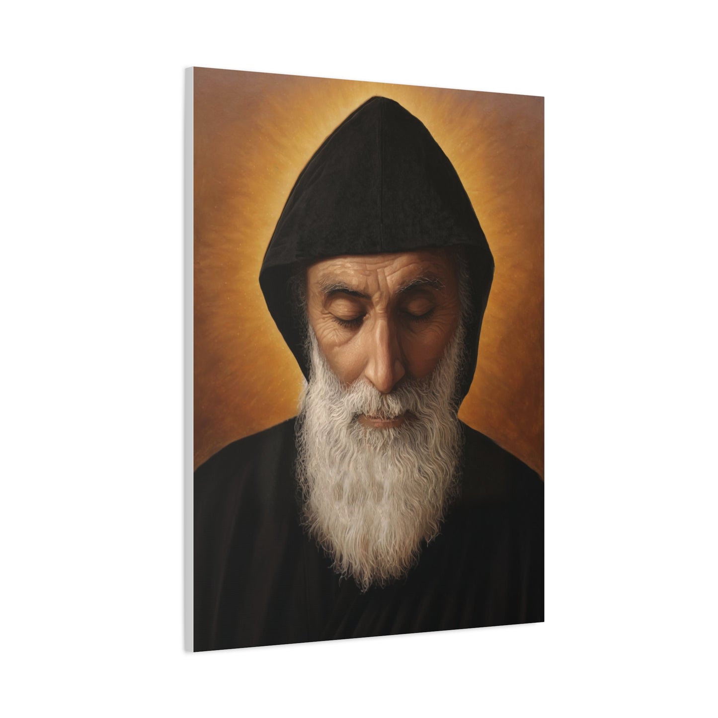 St. Charbel Makhlouf saint Catholic Canvas Wall Art, Christian Decor