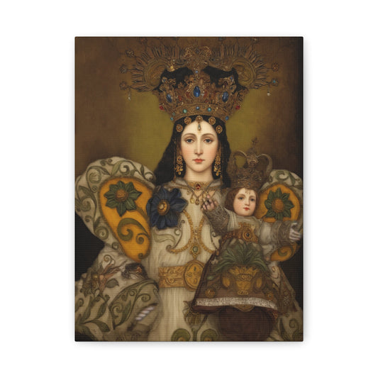 Our Lady Mary Remedies of Odlot Catholic Canvas Wall Art, Christian Decor