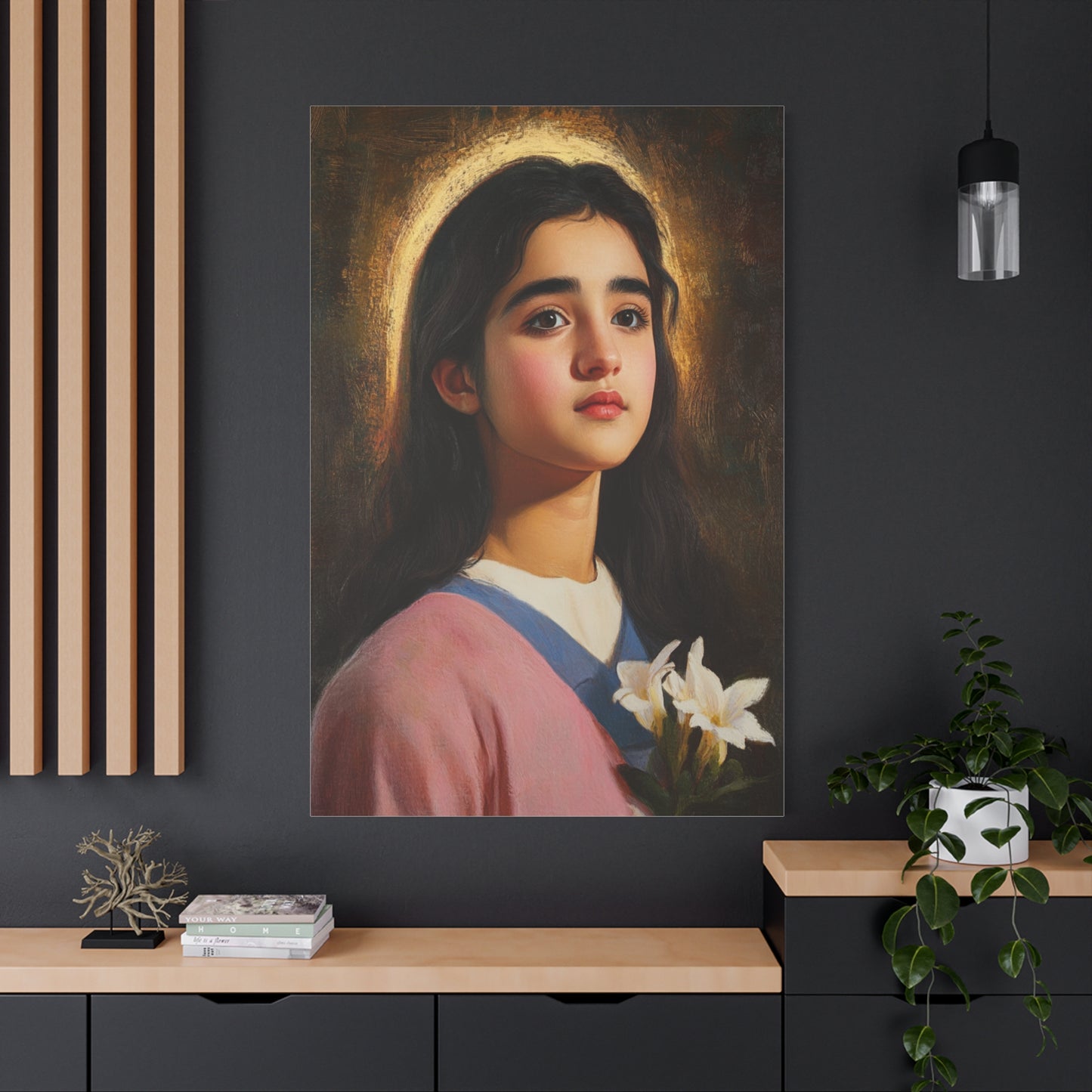 Ready To Hang - St. Maria Goretti st Catholic Canvas Wall Art, Christian Decor