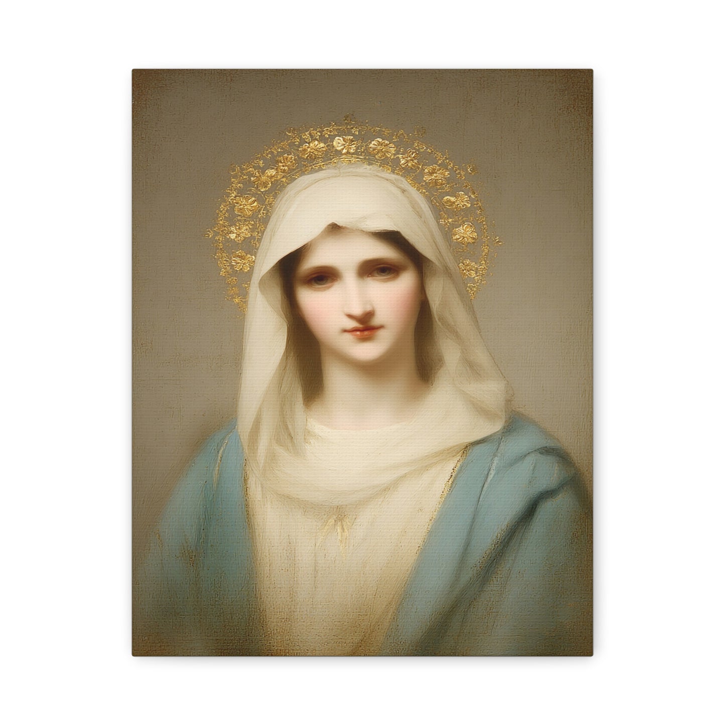 Holy Mother Mary Catholic Canvas Wall Art, Christian Decor