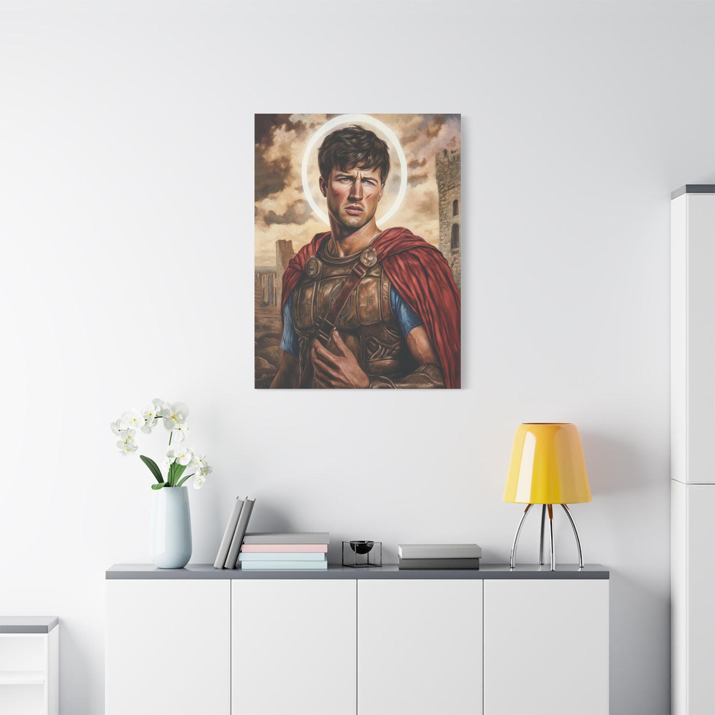St. Expedite Catholic Canvas Wall Art, Christian Decor