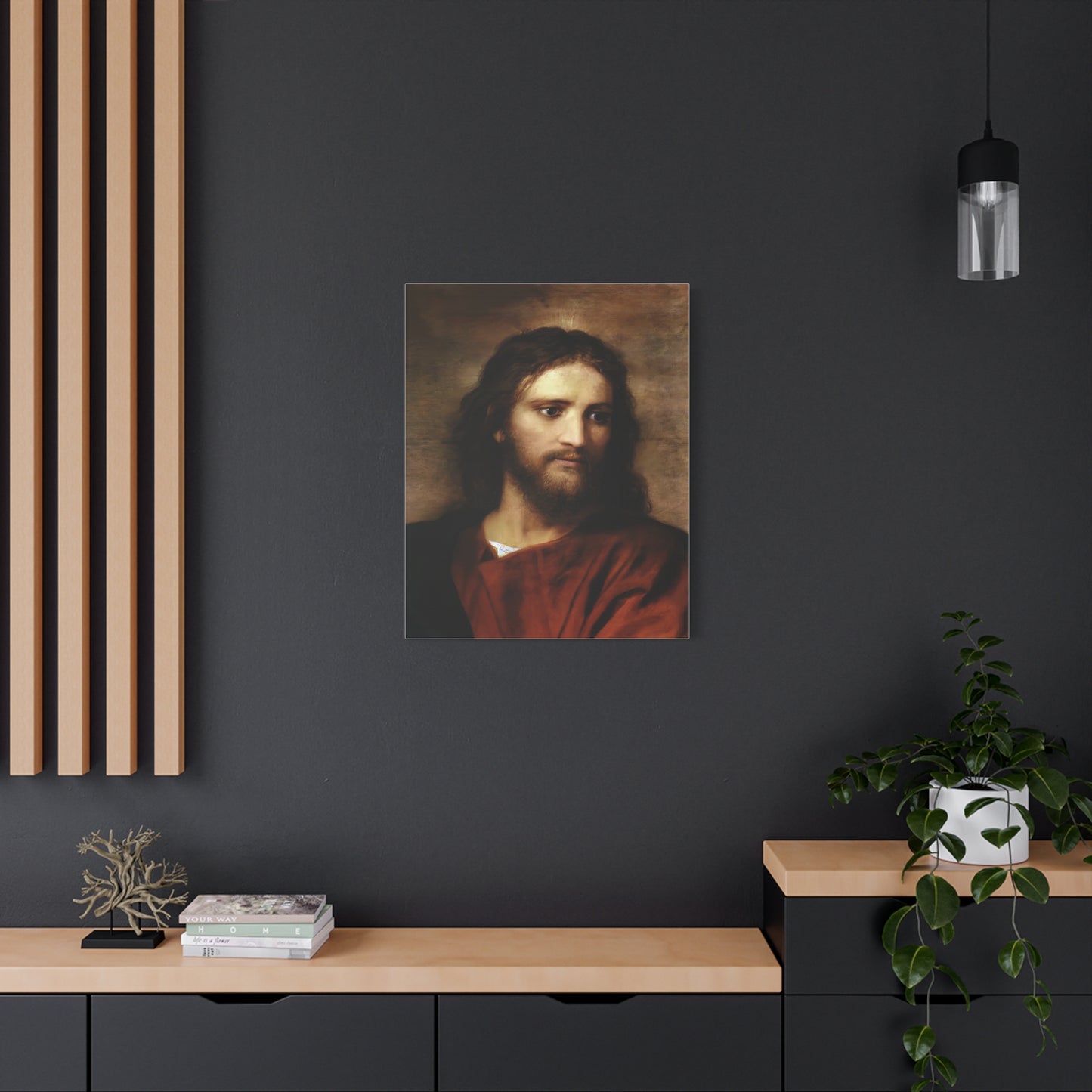 Ready to Hang - Christ at Thirty Three - Hofmann - Catholic Canvas Wall Art, Christian Decor