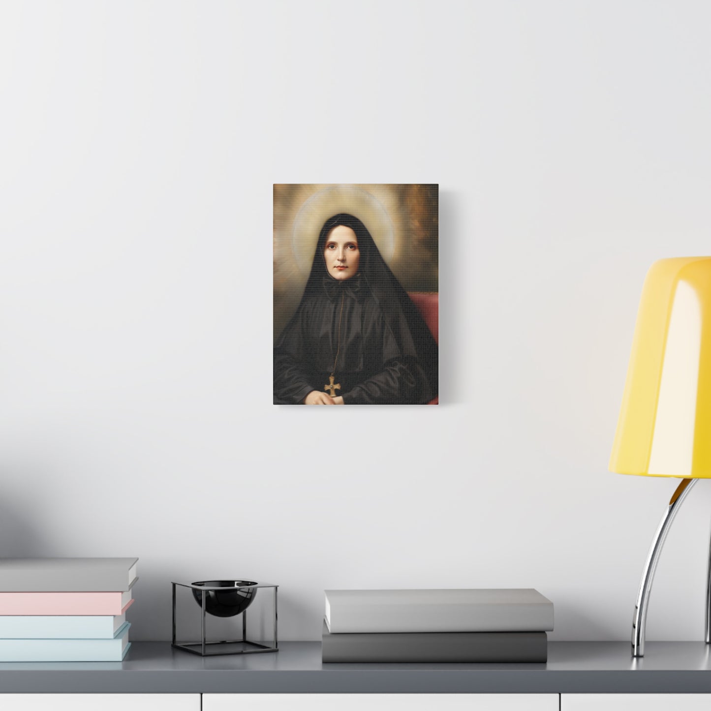 St. Frances Xavier Cabrini Catholic Canvas Wall Art, Christian Decor