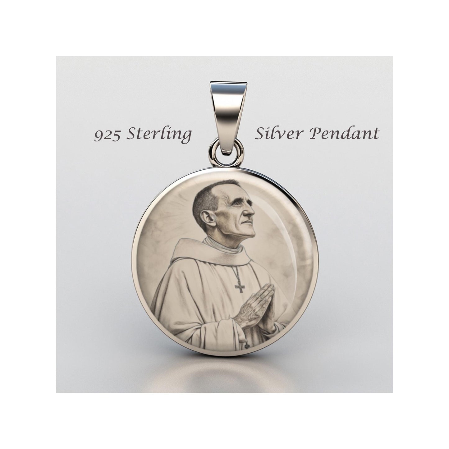 Saint Blessed Roger Dickenson Religious Devotional sterling silver 925 Medal Patron