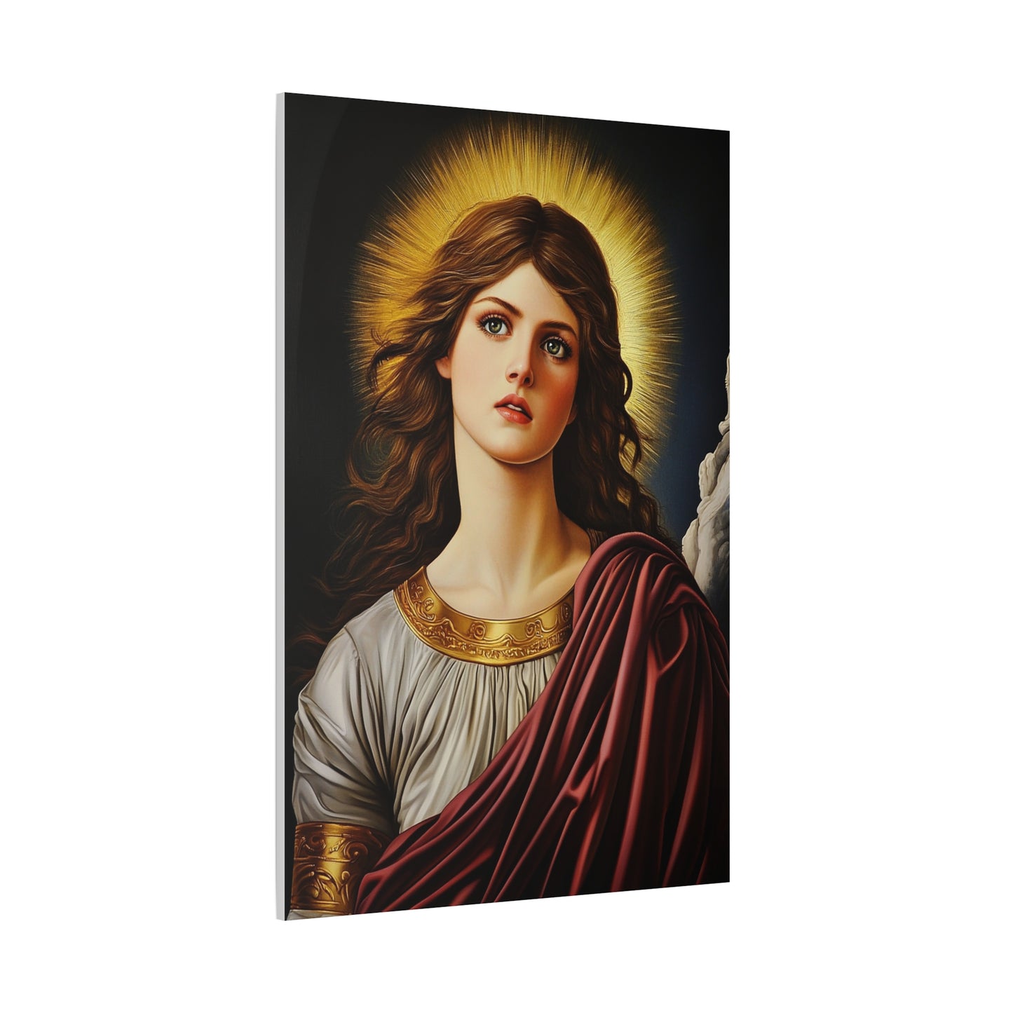 St. Barbara Catholic Saint Canvas Print, Catholic Decor Wall, Gift Religious Christian