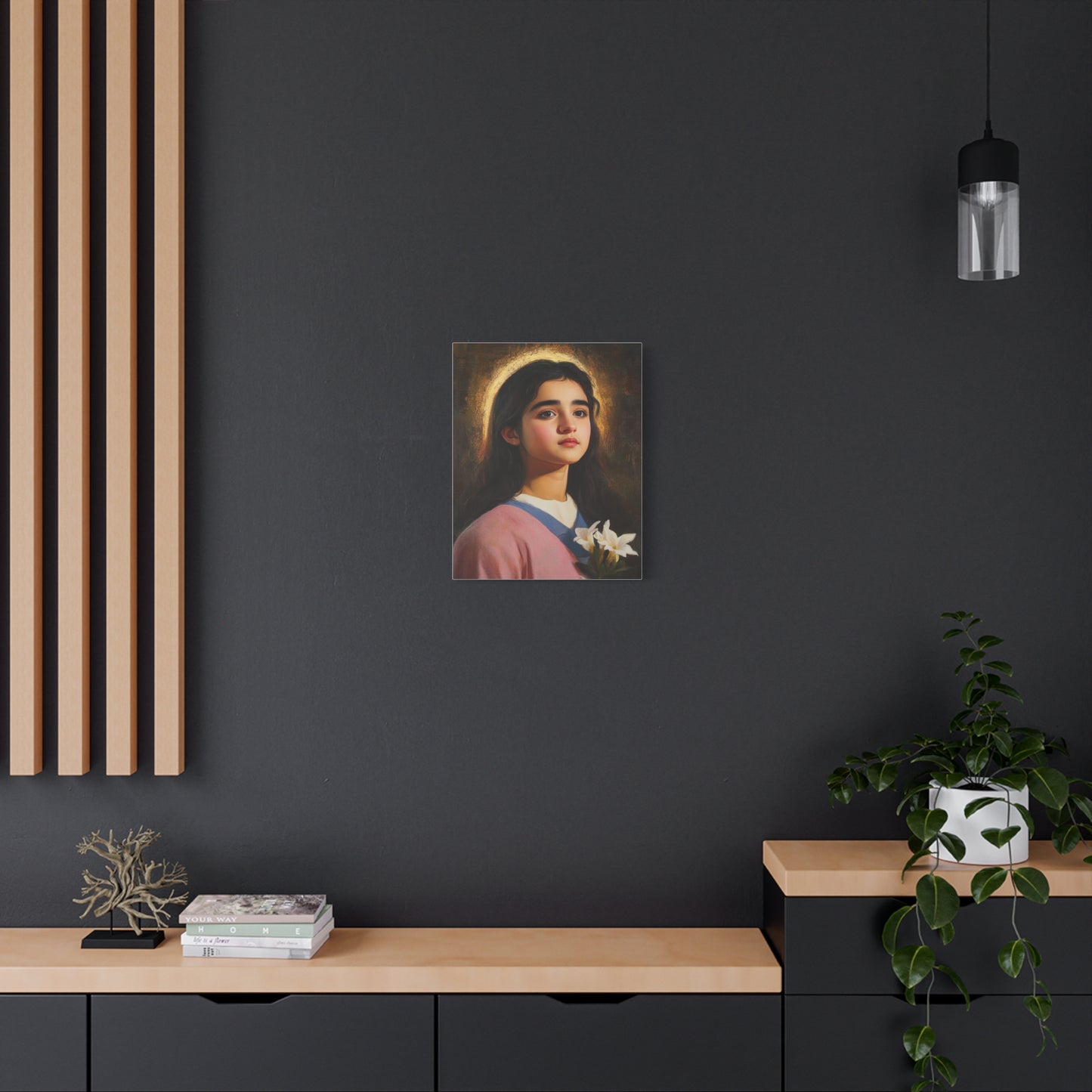 Ready To Hang - St. Maria Goretti st Catholic Canvas Wall Art, Christian Decor