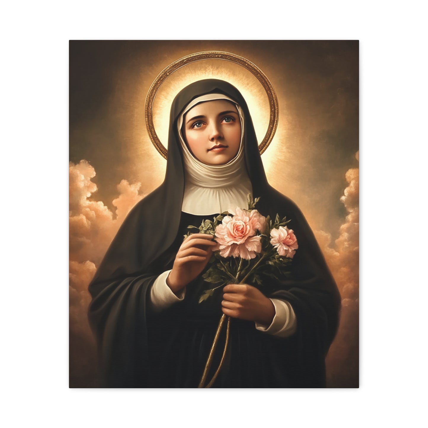 Ready To Hang - St. Rita of Cascia Catholic Canvas Wall Art, Christian Decor