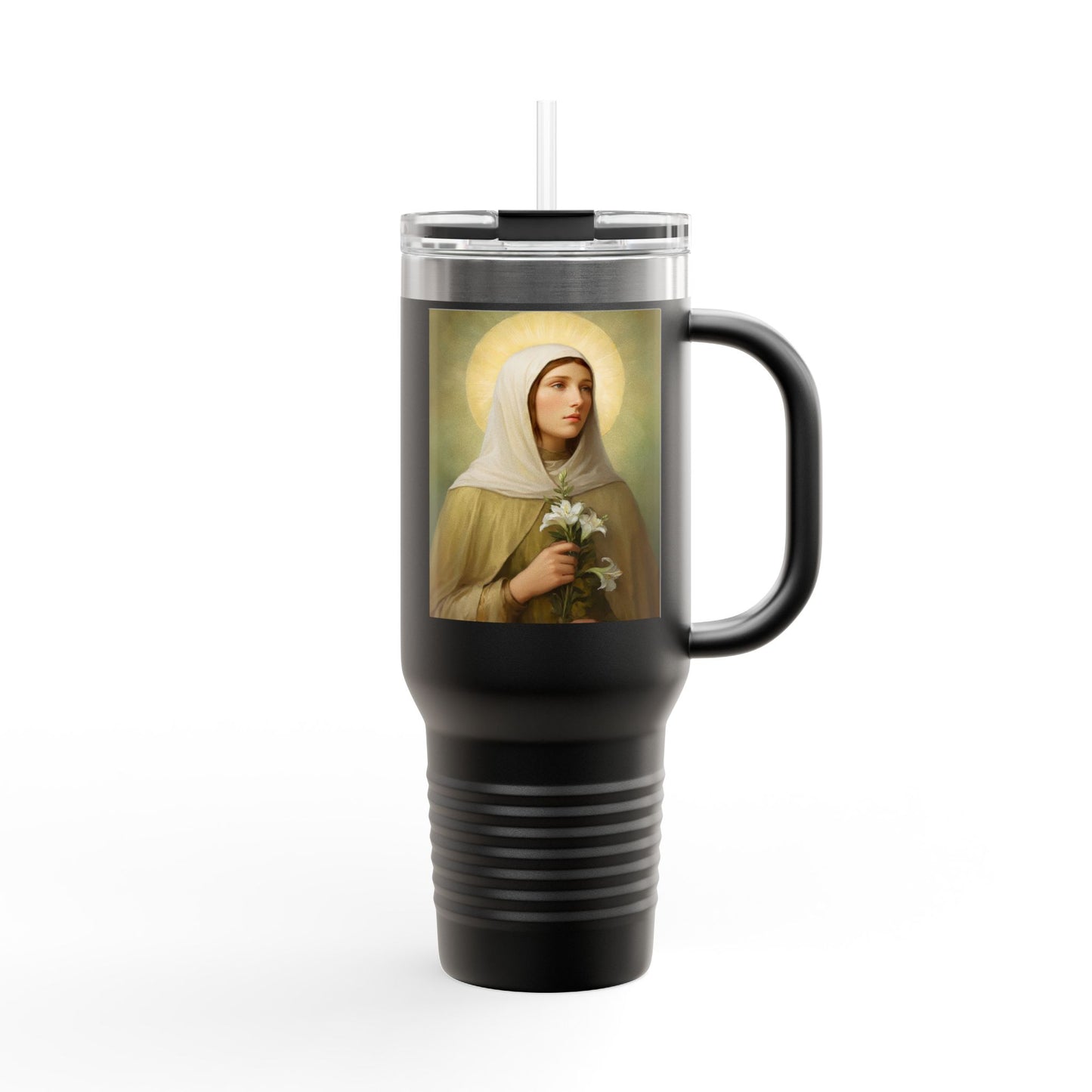 St.Ada Insulated Travel Mug - Perfect for Nature Lovers, Faith, Spiritual Gifts 40oz