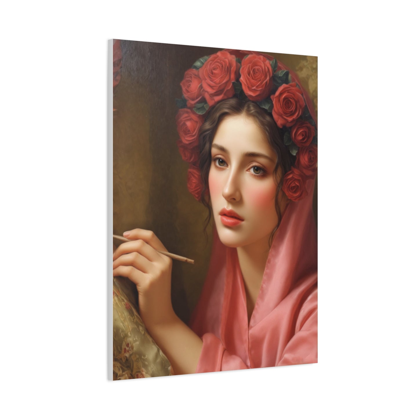 Ready To Hang - St. Rosalia Catholic Canvas Wall Art, Christian Decor