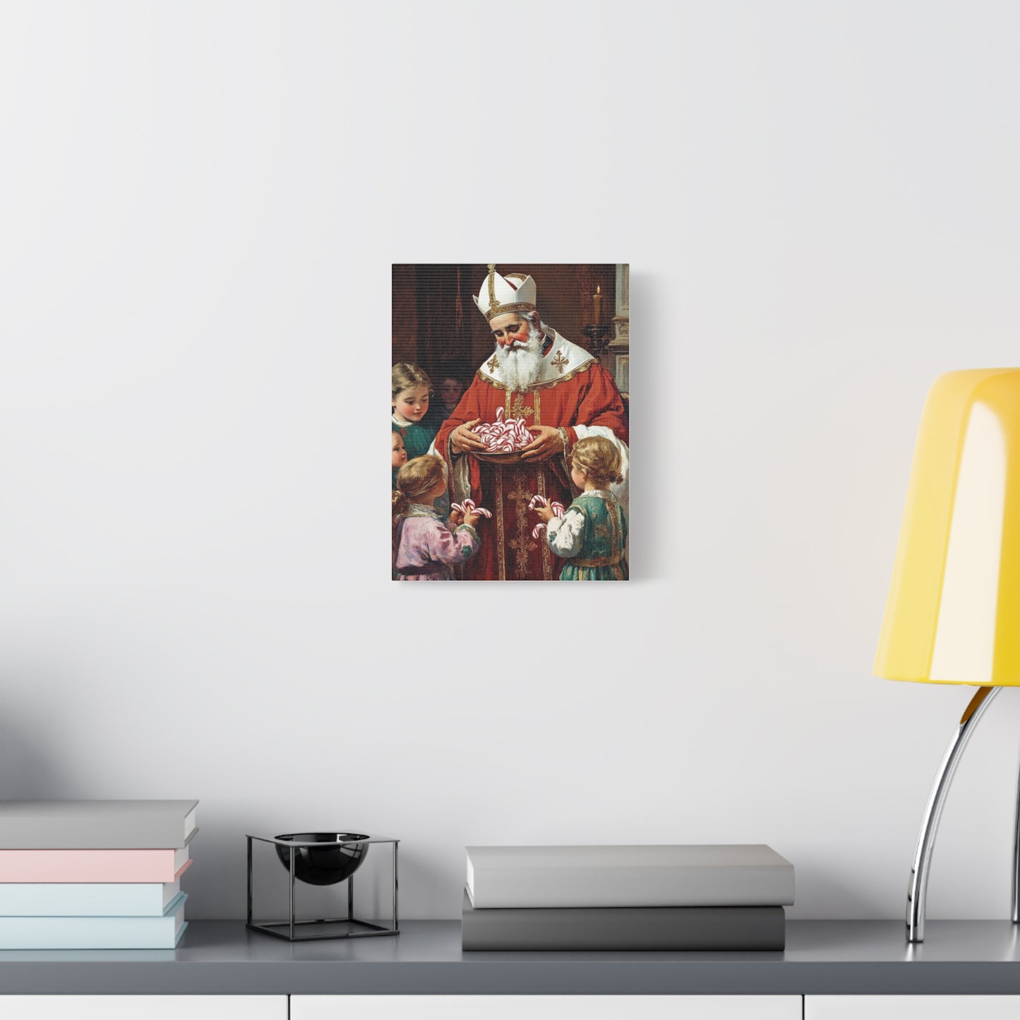 St. Nicholas of Bari - St. Nicholas of Myra Canvas Wall Art, Christian Decor