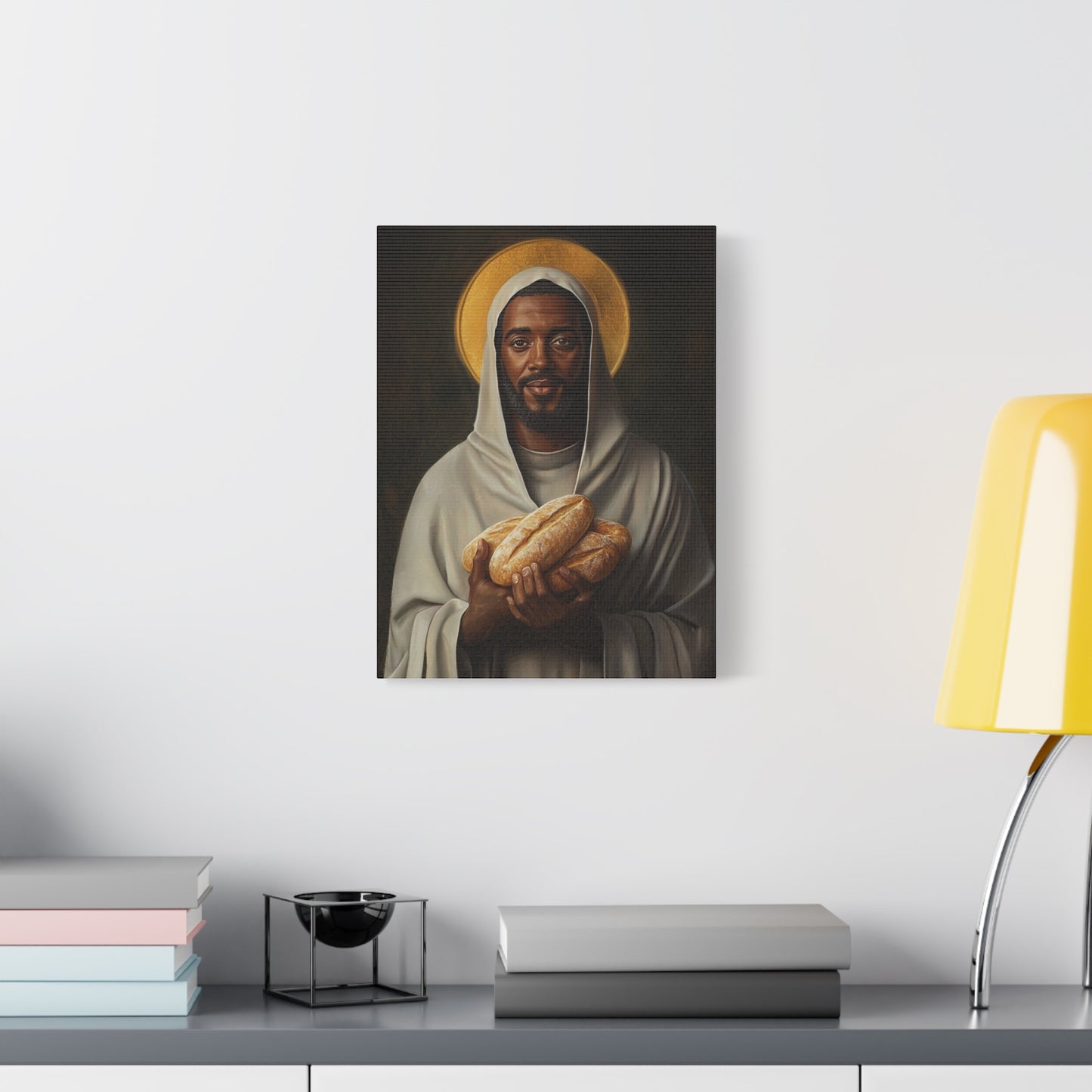 Benedict the Moor Canvas Print, Catholic Decor Wall, Gift Religious Christian