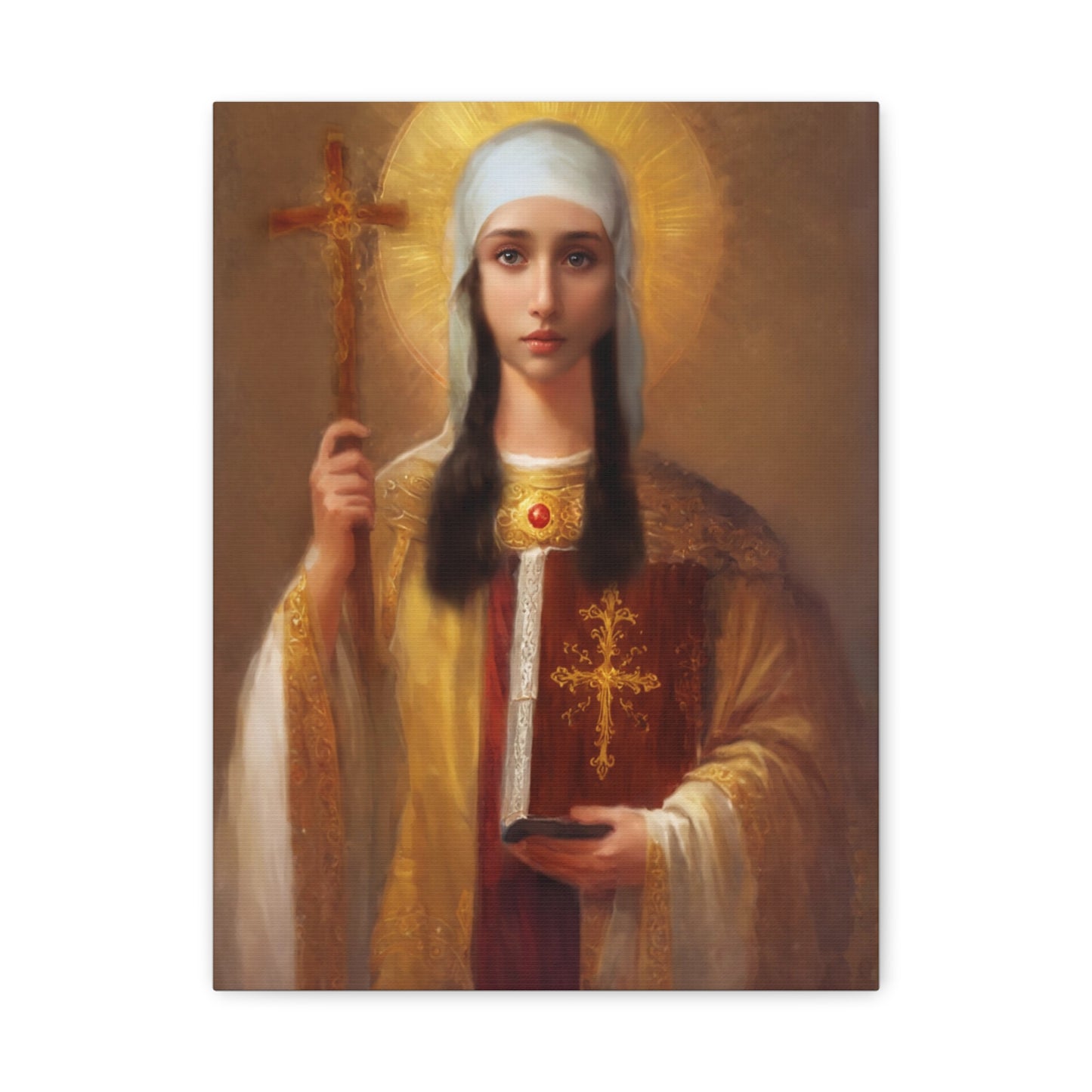 Ready to Hang - St. Nina of Georgia Religious Canvas Wall Art, Christian Decor