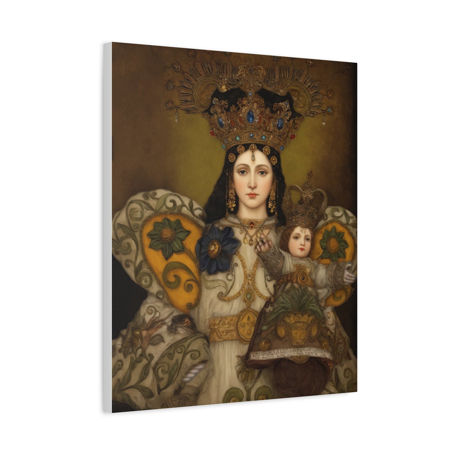 Our Lady Mary Remedies of Odlot Catholic Canvas Wall Art, Christian Decor