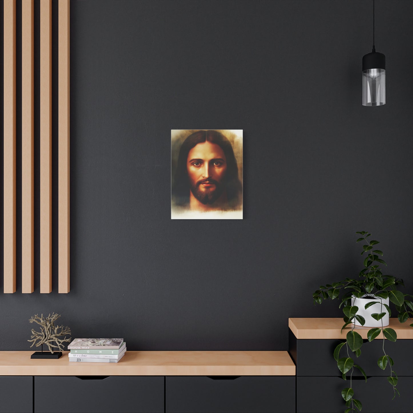 Jesus Holy Face Catholic Canvas Wall Art, Christian Decor