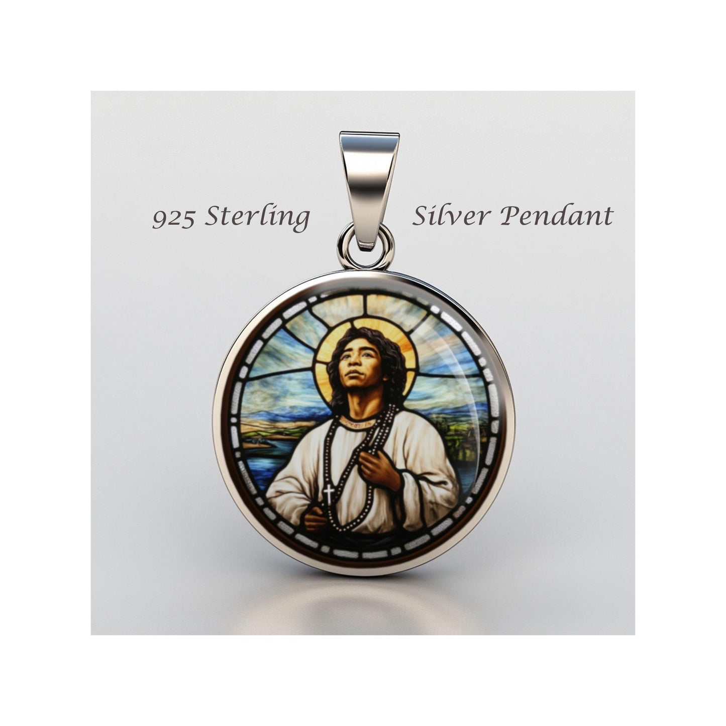 Saint Lorenzo Ruiz Saint Lorenzo Of Manila Religious Devotional sterling silver 925 Medal