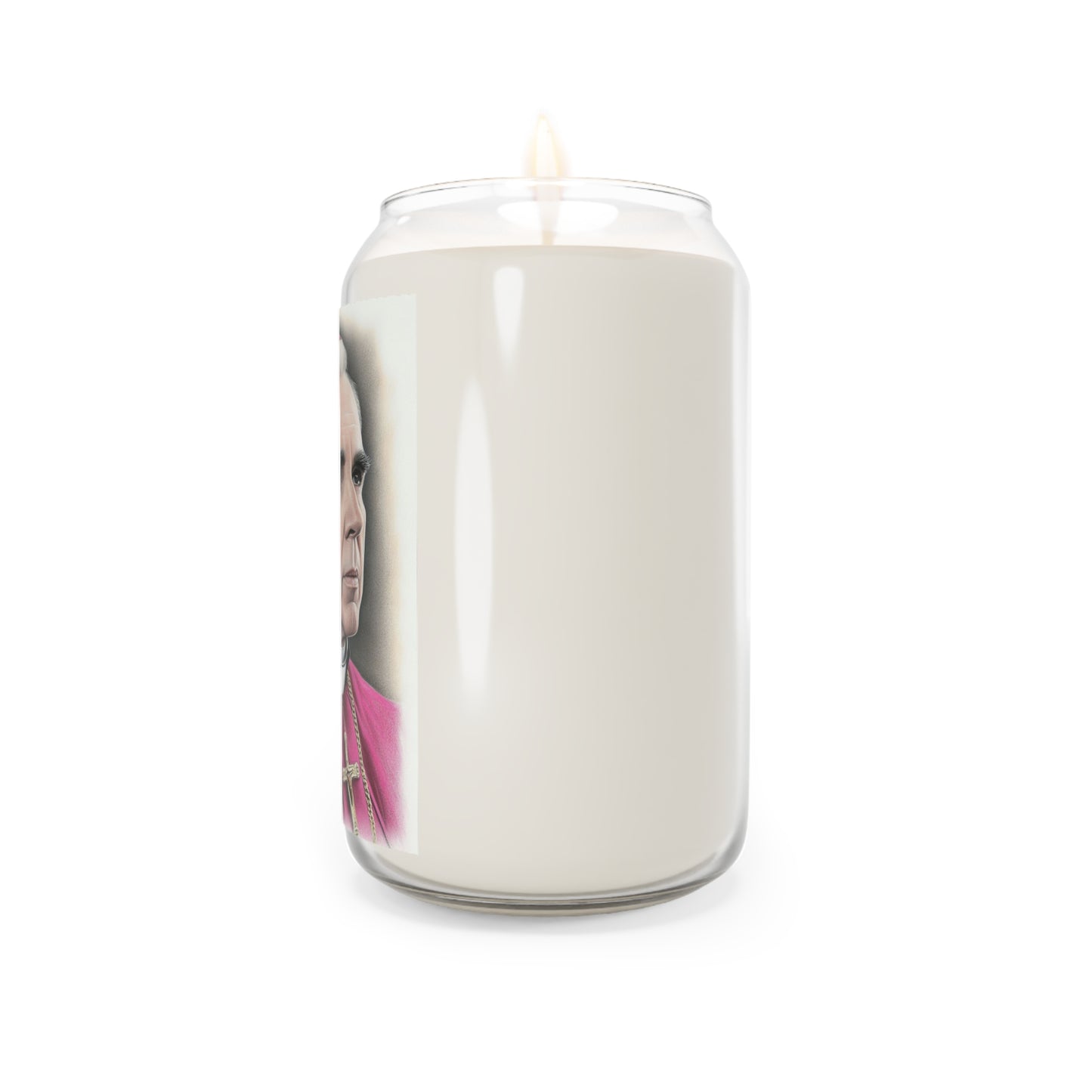 St. Bishop Fulton Sheen Catholic Serenity Scented Candle, 13.75oz | Relaxation Gift, Home Decor, Calm Atmosphere, Religious Decor