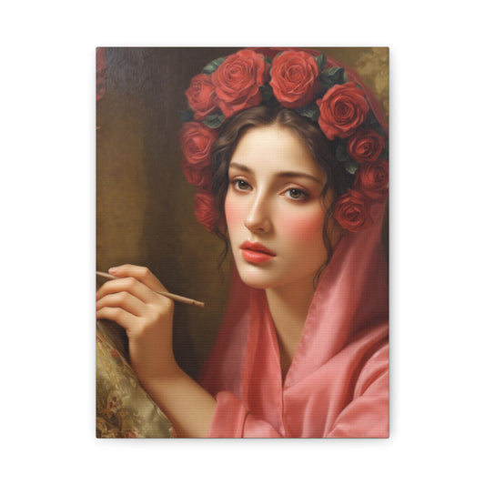 Ready To Hang - St. Rosalia Catholic Canvas Wall Art, Christian Decor